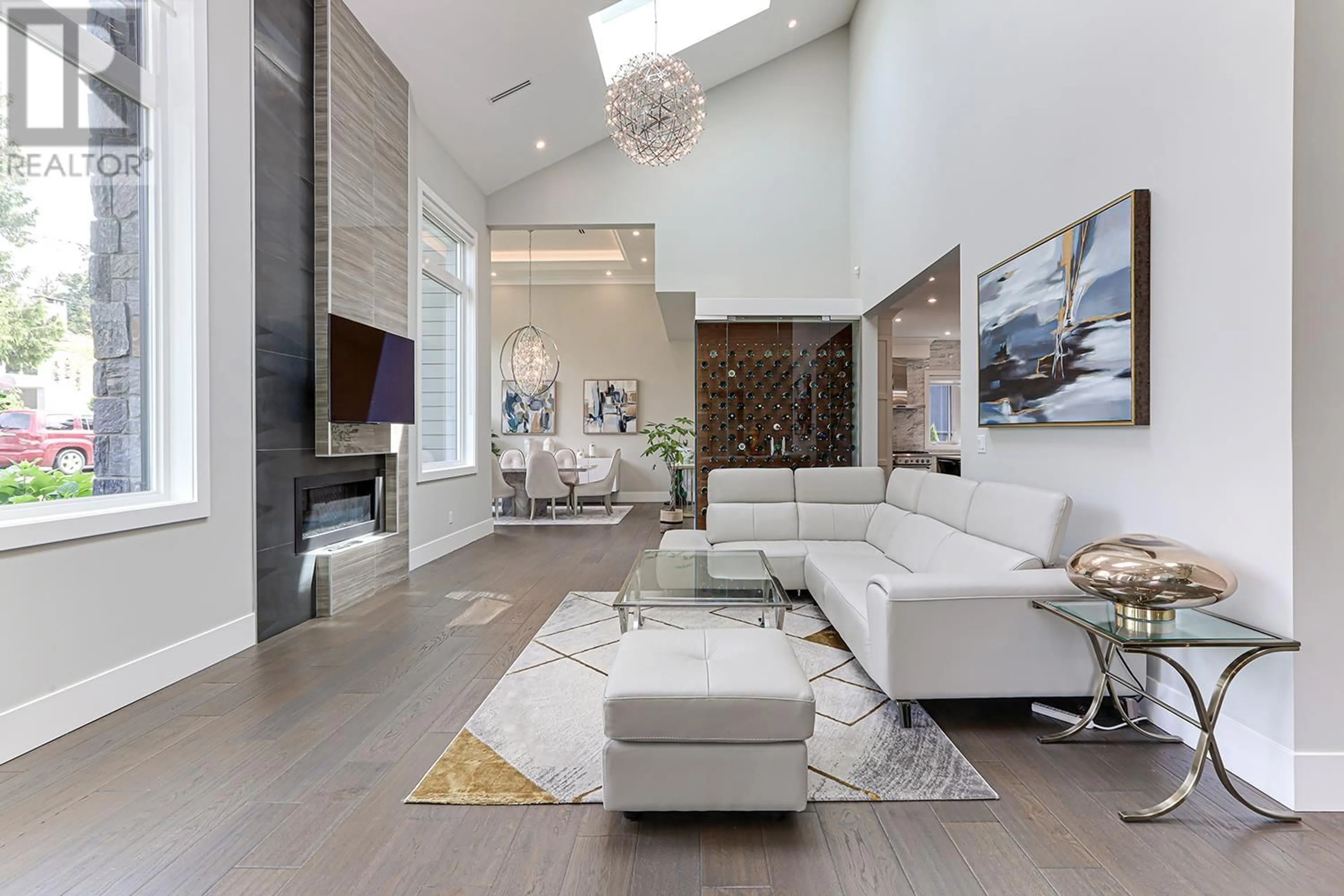 Living room with furniture, ceramic/tile floor for 5032 WALKER AVENUE, Delta British Columbia V4M1A7
