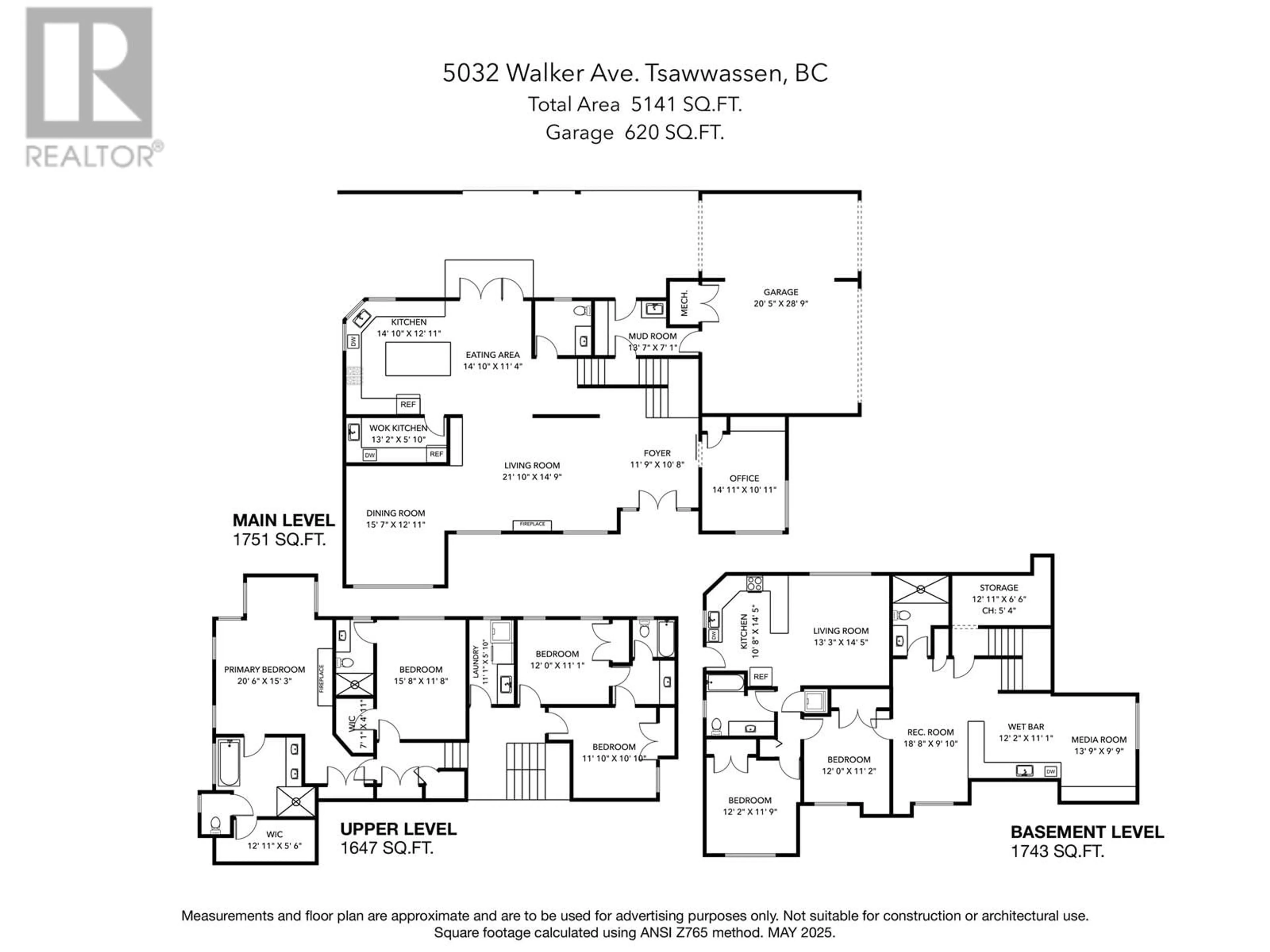 Floor plan for 5032 WALKER AVENUE, Delta British Columbia V4M1A7