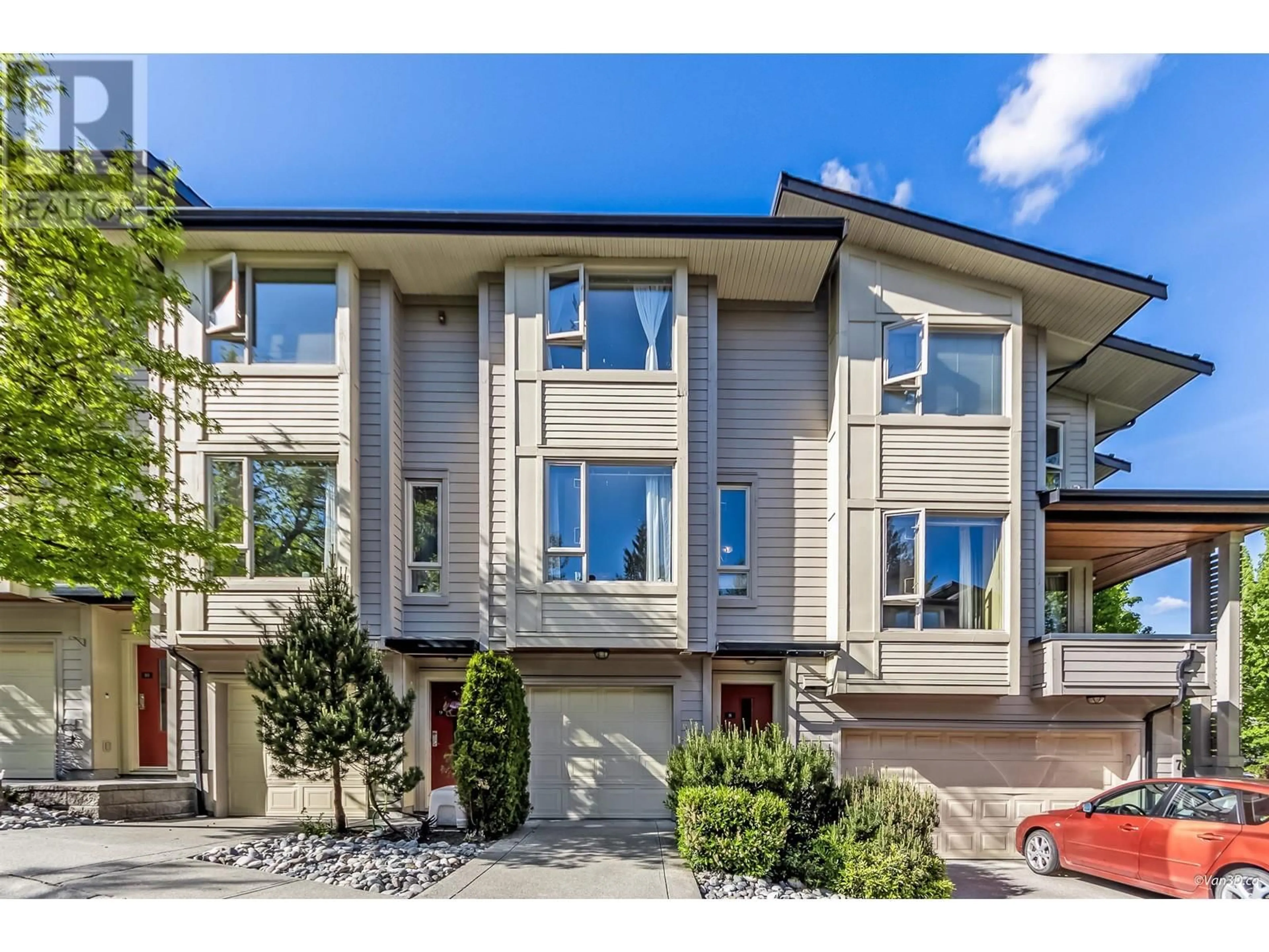 Home with vinyl exterior material, street for 8 - 9229 UNIVERSITY CRESCENT, Burnaby British Columbia V5A4Z2