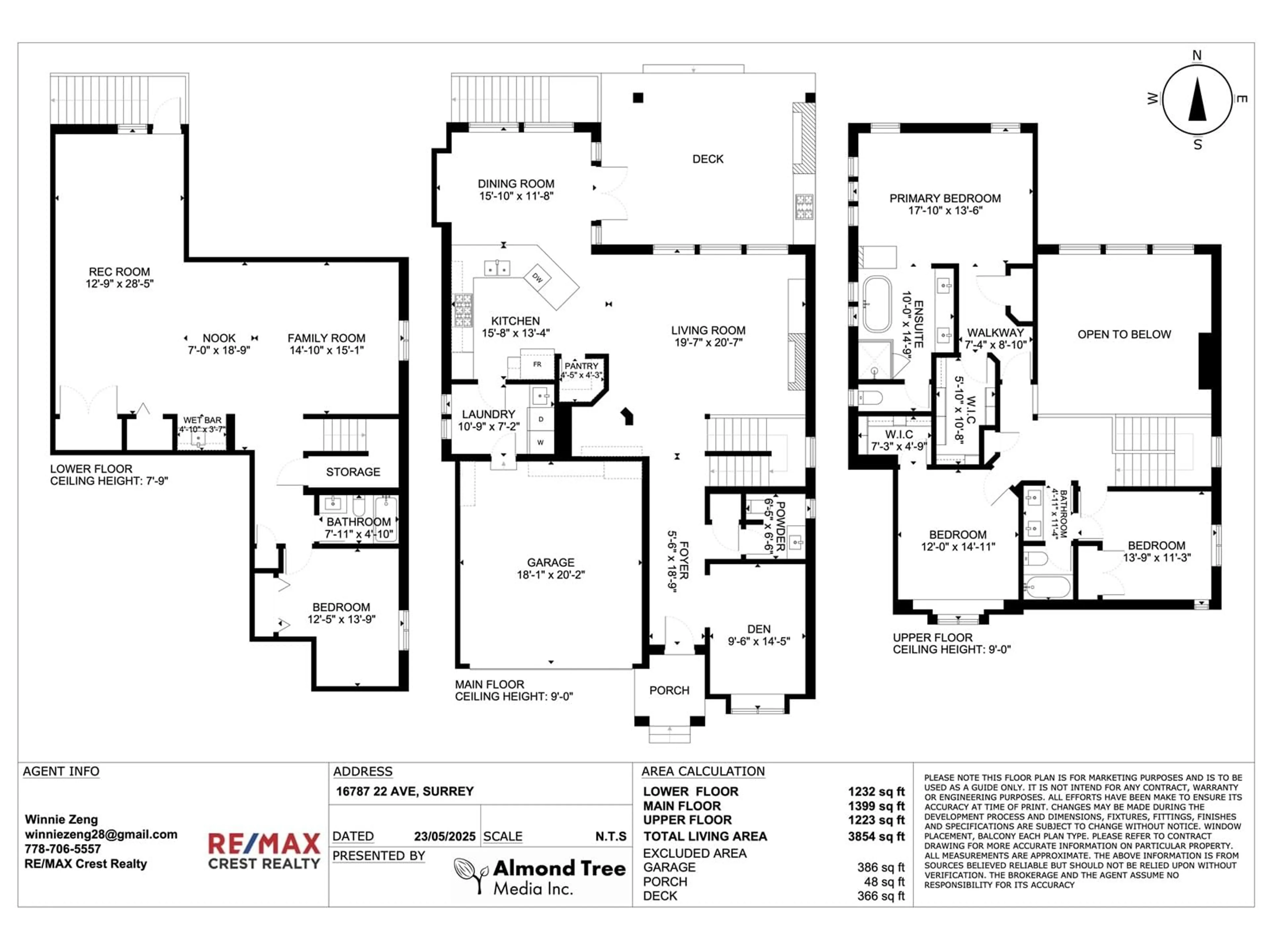 Floor plan for 16787 22, Surrey British Columbia V3Z0M3