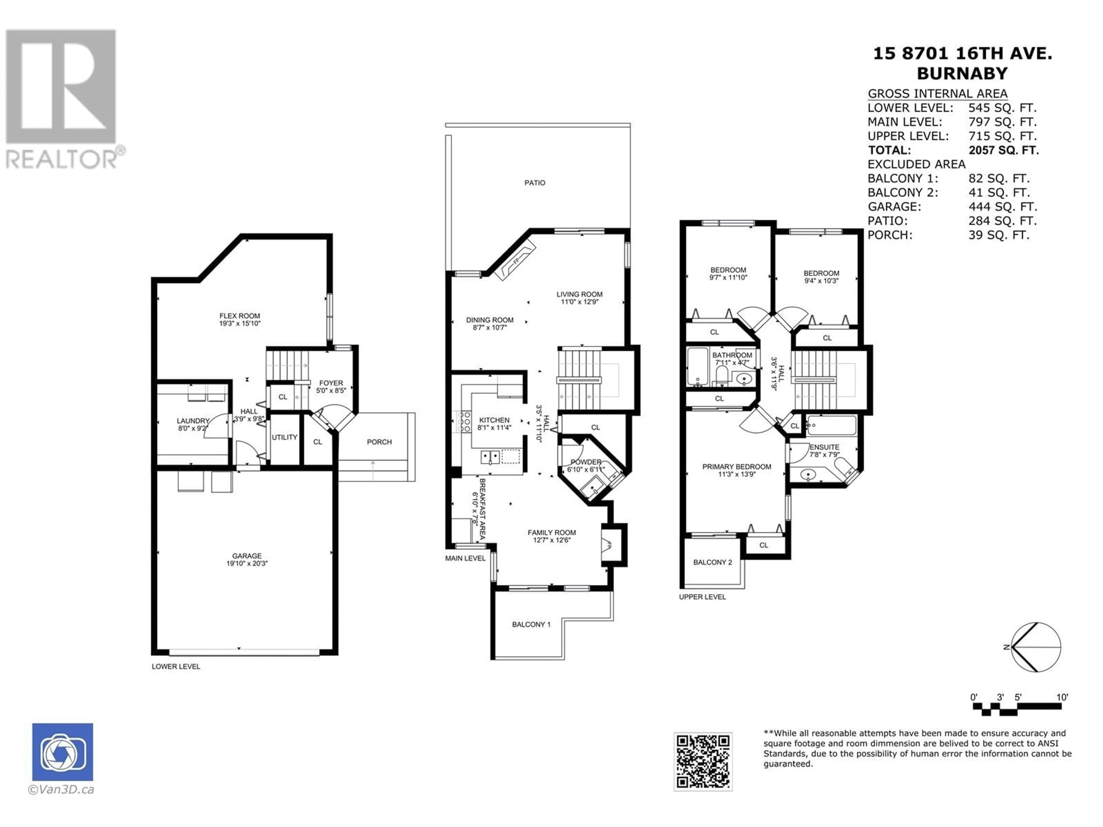 Floor plan for 15 - 8701 16TH AVENUE, Burnaby British Columbia V3N5B5