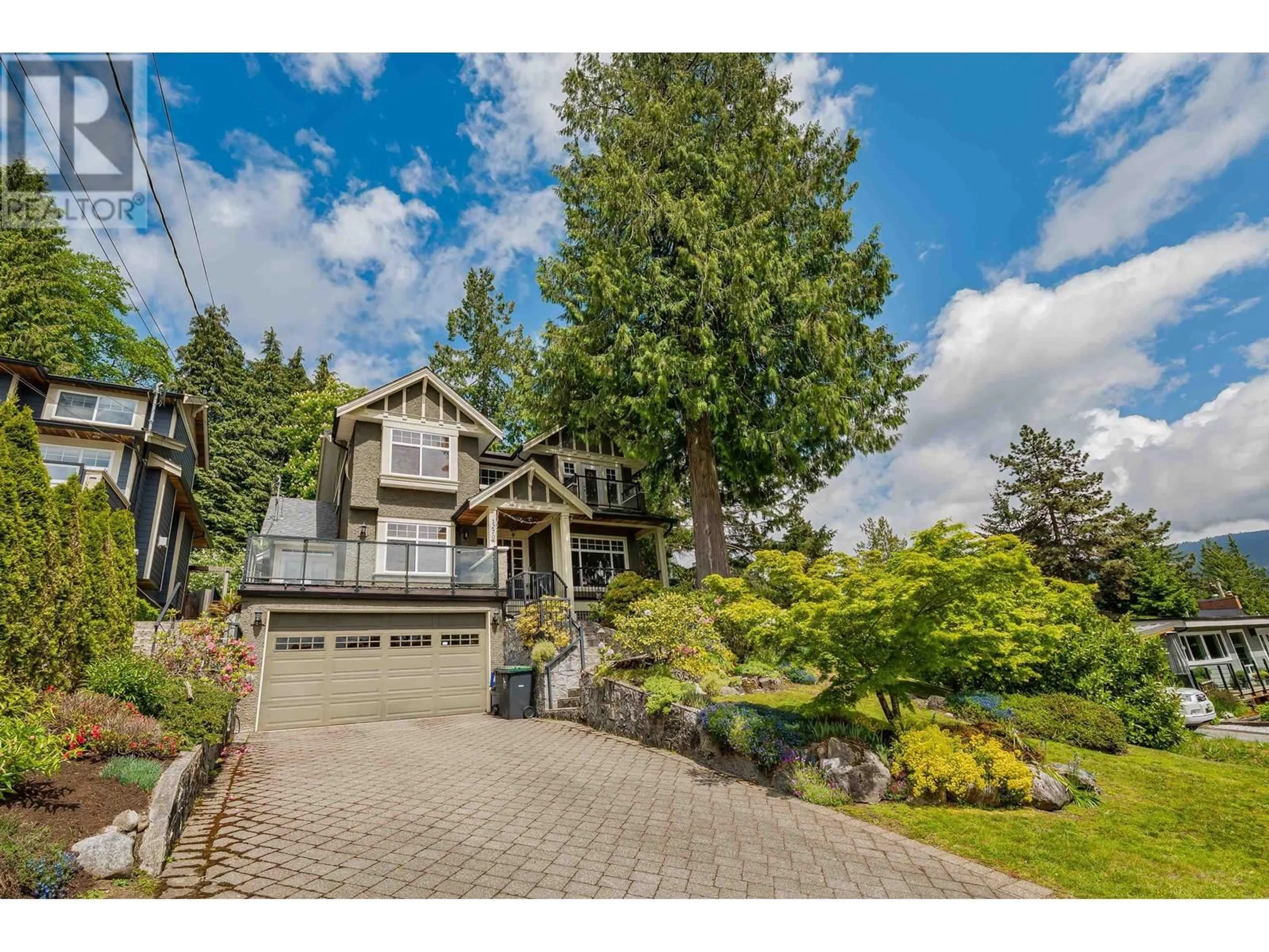 A pic from outside/outdoor area/front of a property/back of a property/a pic from drone, street for 1270 MILL STREET, North Vancouver British Columbia V7K1V2