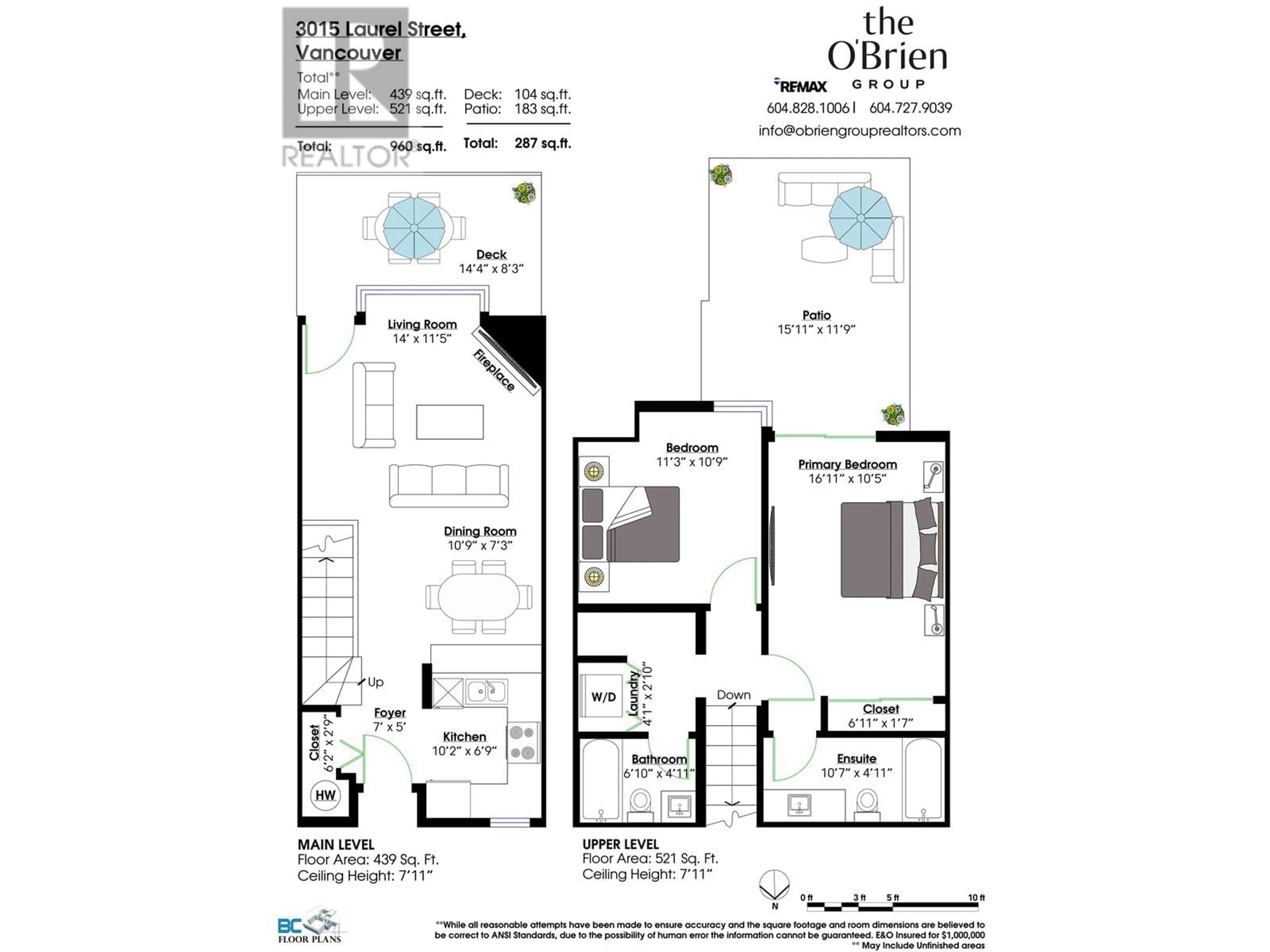 Floor plan for 3015 LAUREL STREET, Vancouver British Columbia V5Z3T6