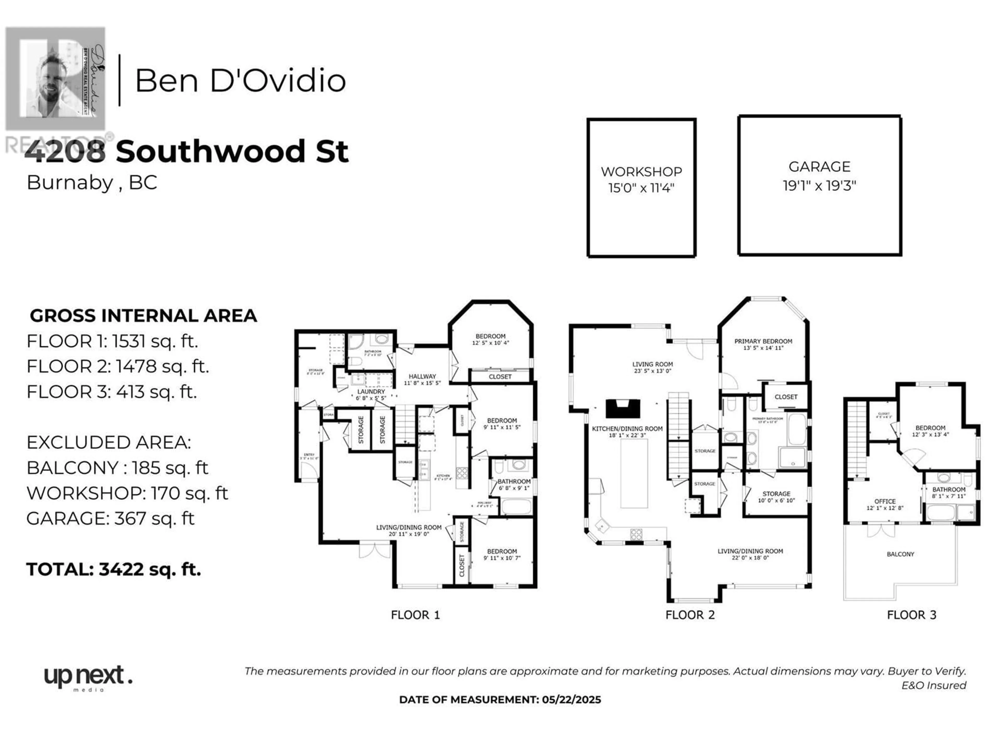 Floor plan for 4208 SOUTHWOOD STREET, Burnaby British Columbia V5J2E9