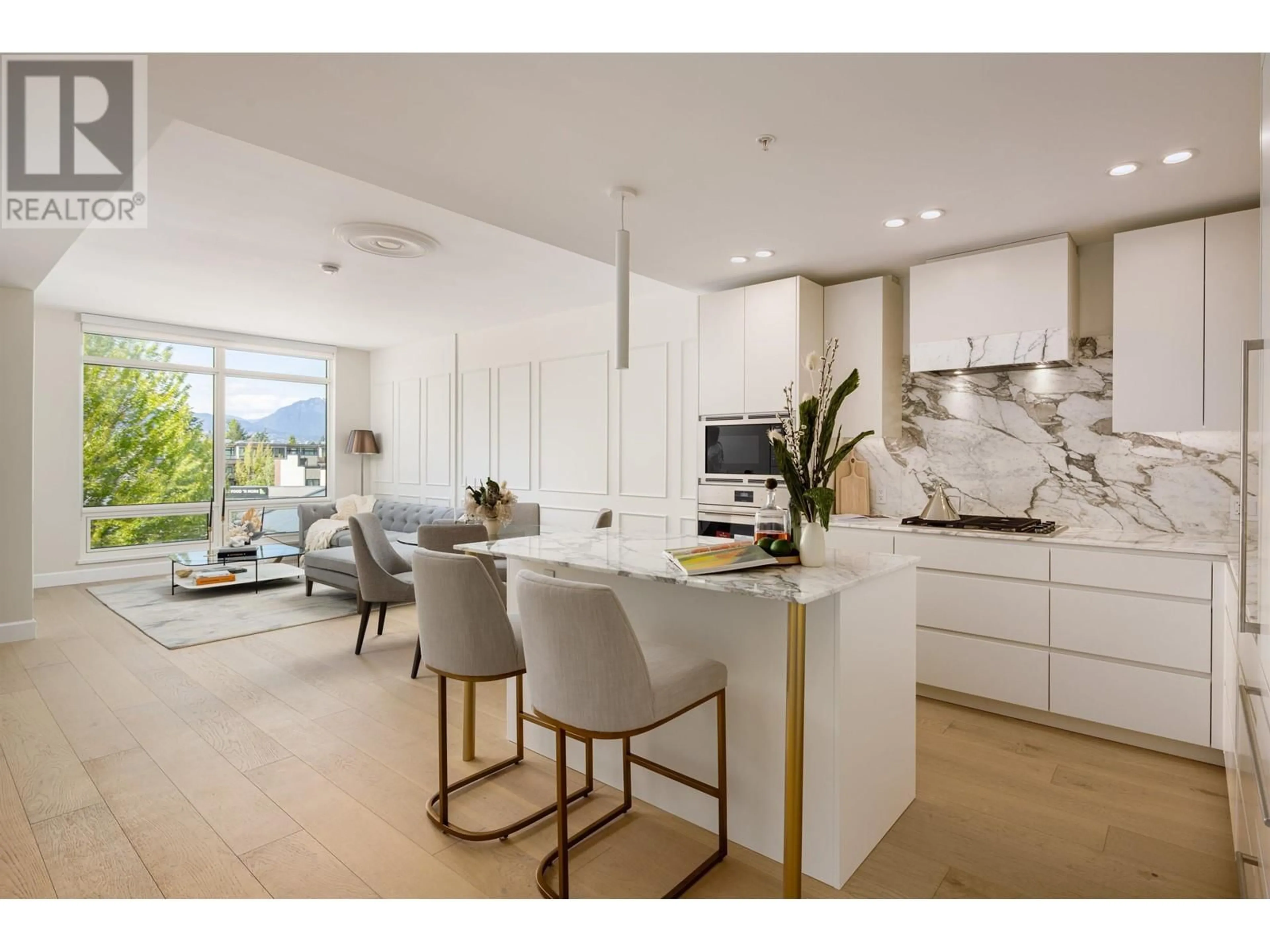 Open concept kitchen, ceramic/tile floor for 309 - 3668 10TH AVENUE, Vancouver British Columbia V6R0G4