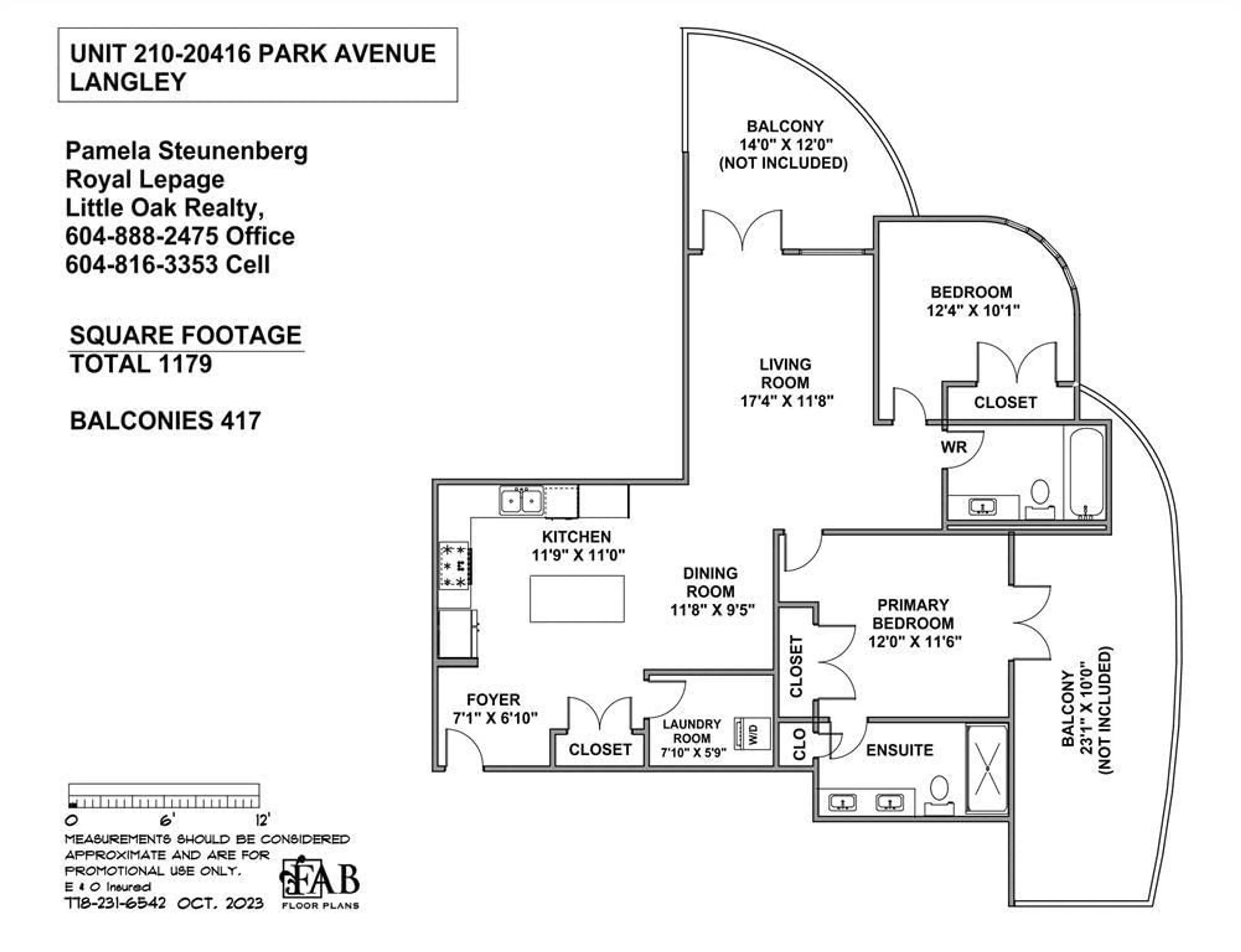 Floor plan for 210 - 20416 PARK, Langley British Columbia V3A0N2