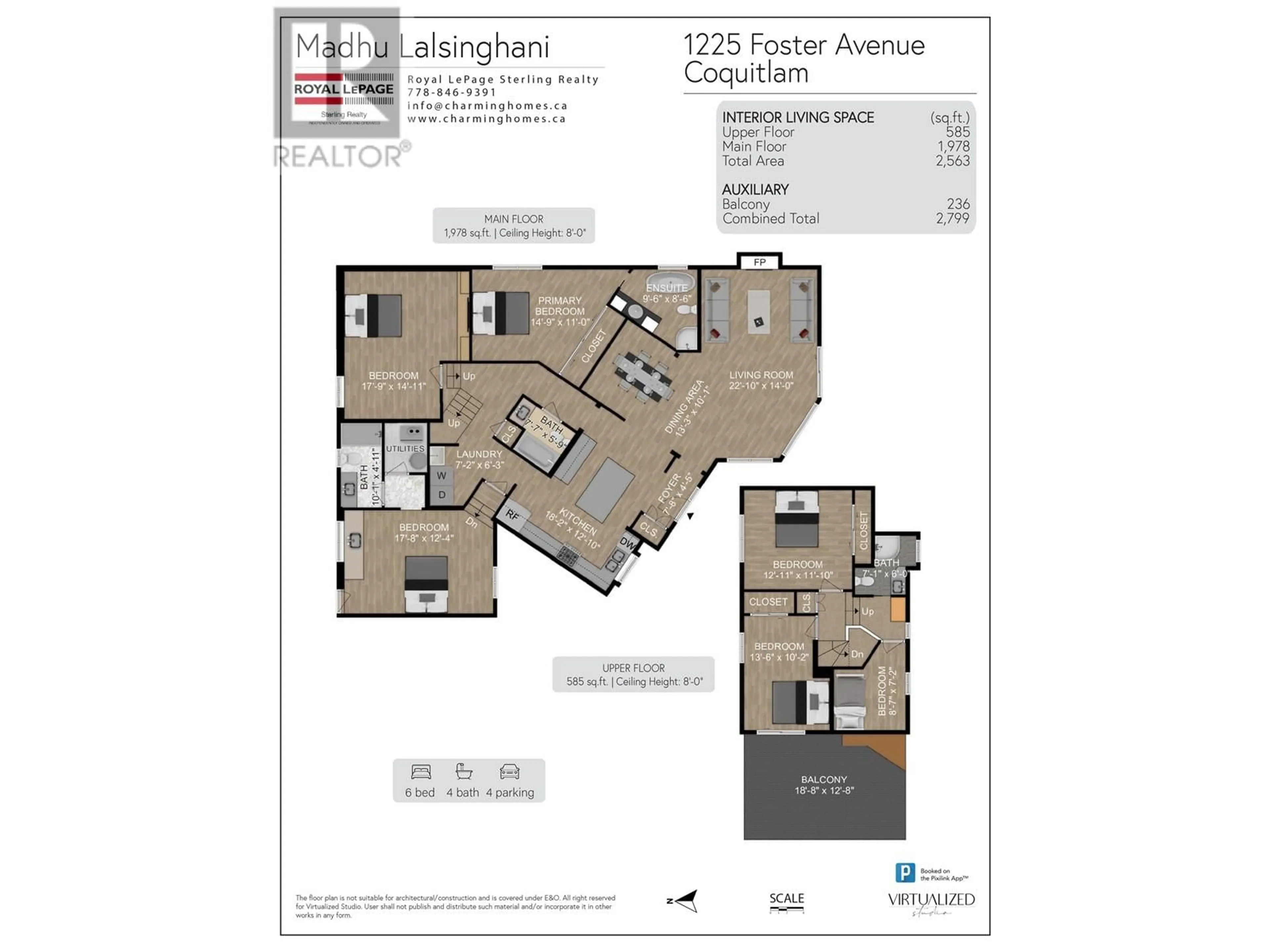 Floor plan for 1225 FOSTER AVENUE, Coquitlam British Columbia V3J2M8