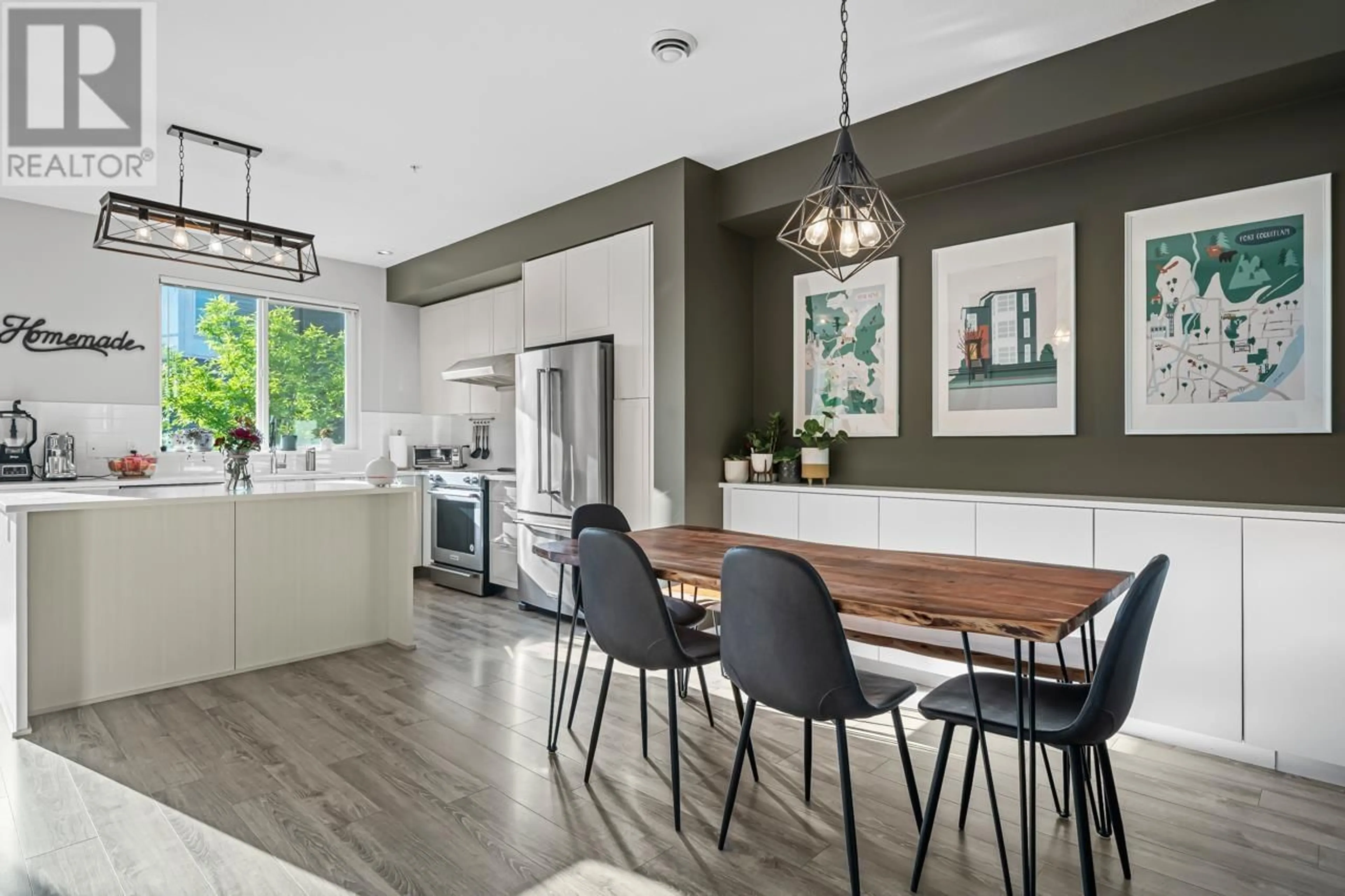 Open concept kitchen, wood/laminate floor for 36 - 2371 RANGER LANE, Port Coquitlam British Columbia V3B0N6
