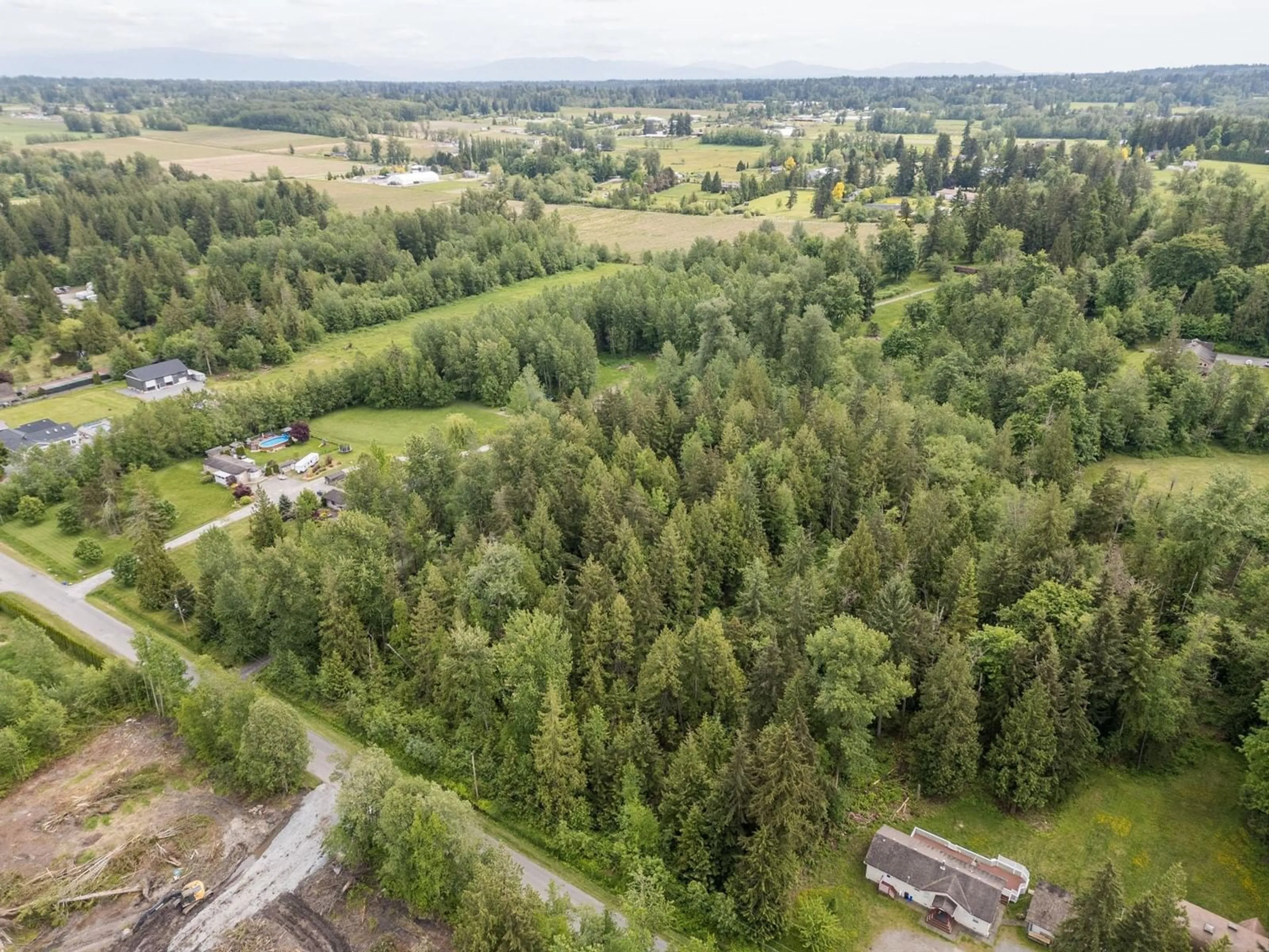 A pic from outside/outdoor area/front of a property/back of a property/a pic from drone, forest/trees view for 3390 210, Langley British Columbia V2Z2E5