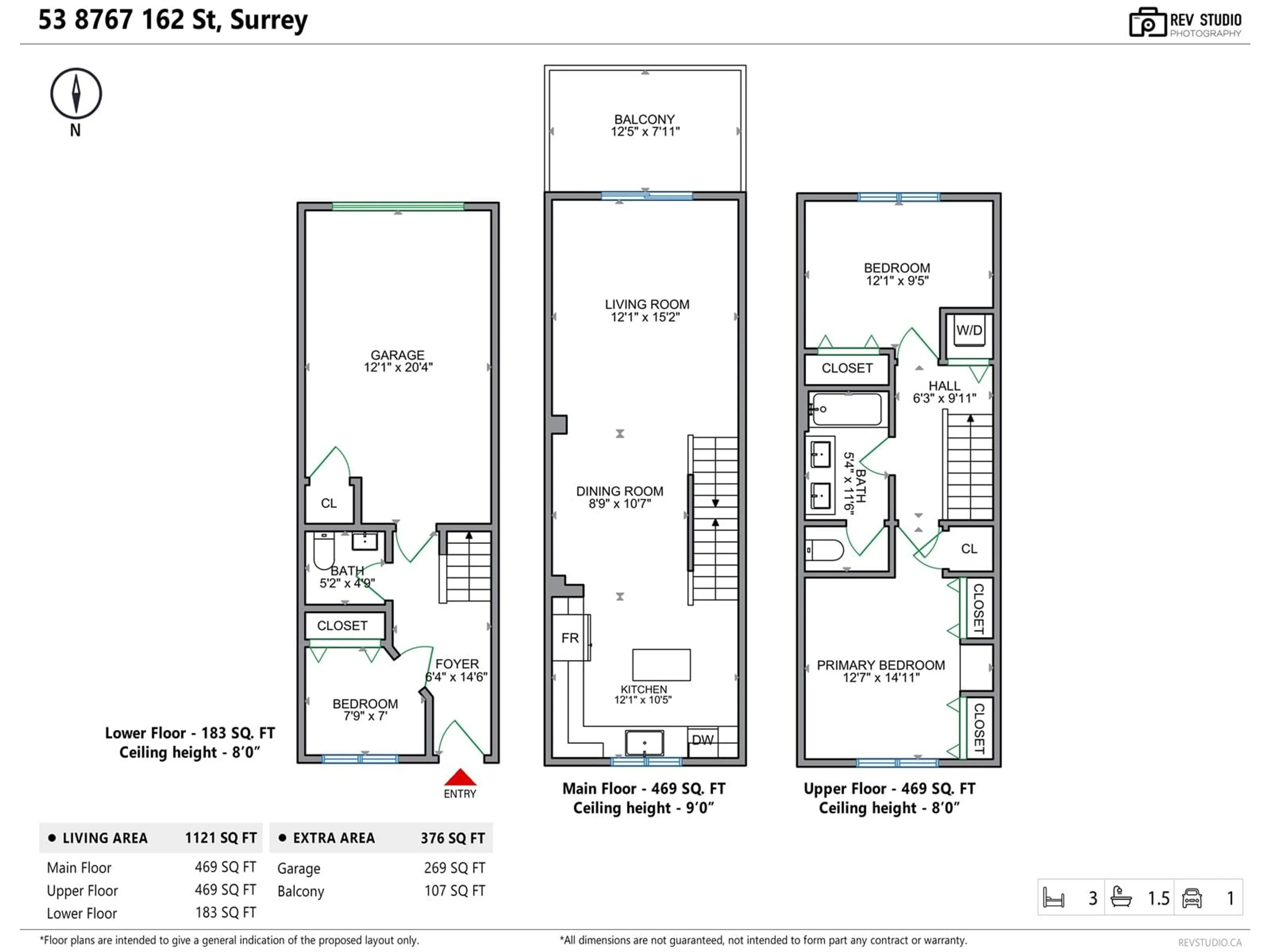 Floor plan for 53 - 8767 162, Surrey British Columbia V4N6K7