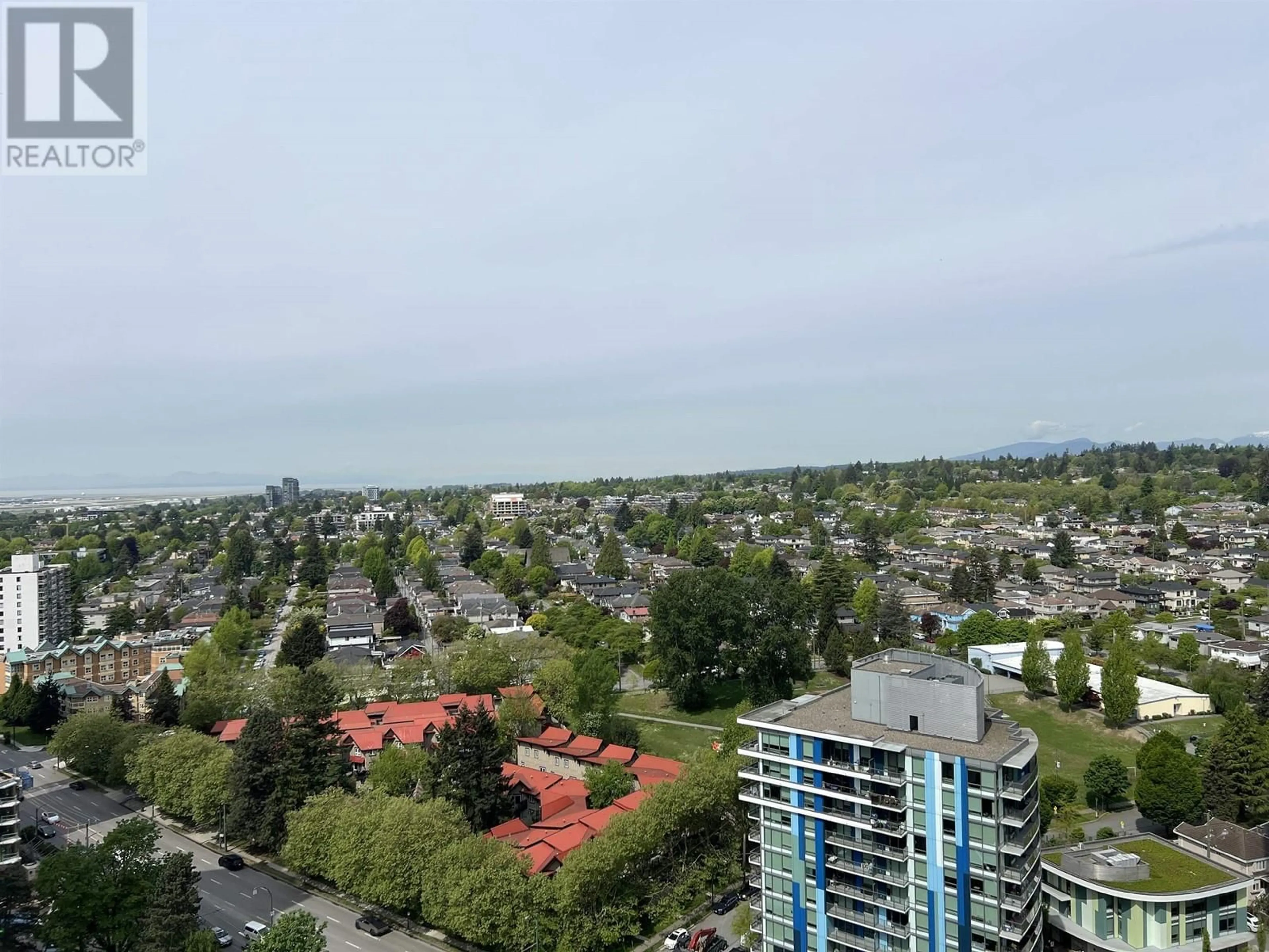 A pic from outside/outdoor area/front of a property/back of a property/a pic from drone, city buildings view from balcony for 2605 - 489 INTERURBAN WAY, Vancouver British Columbia V5X0C7