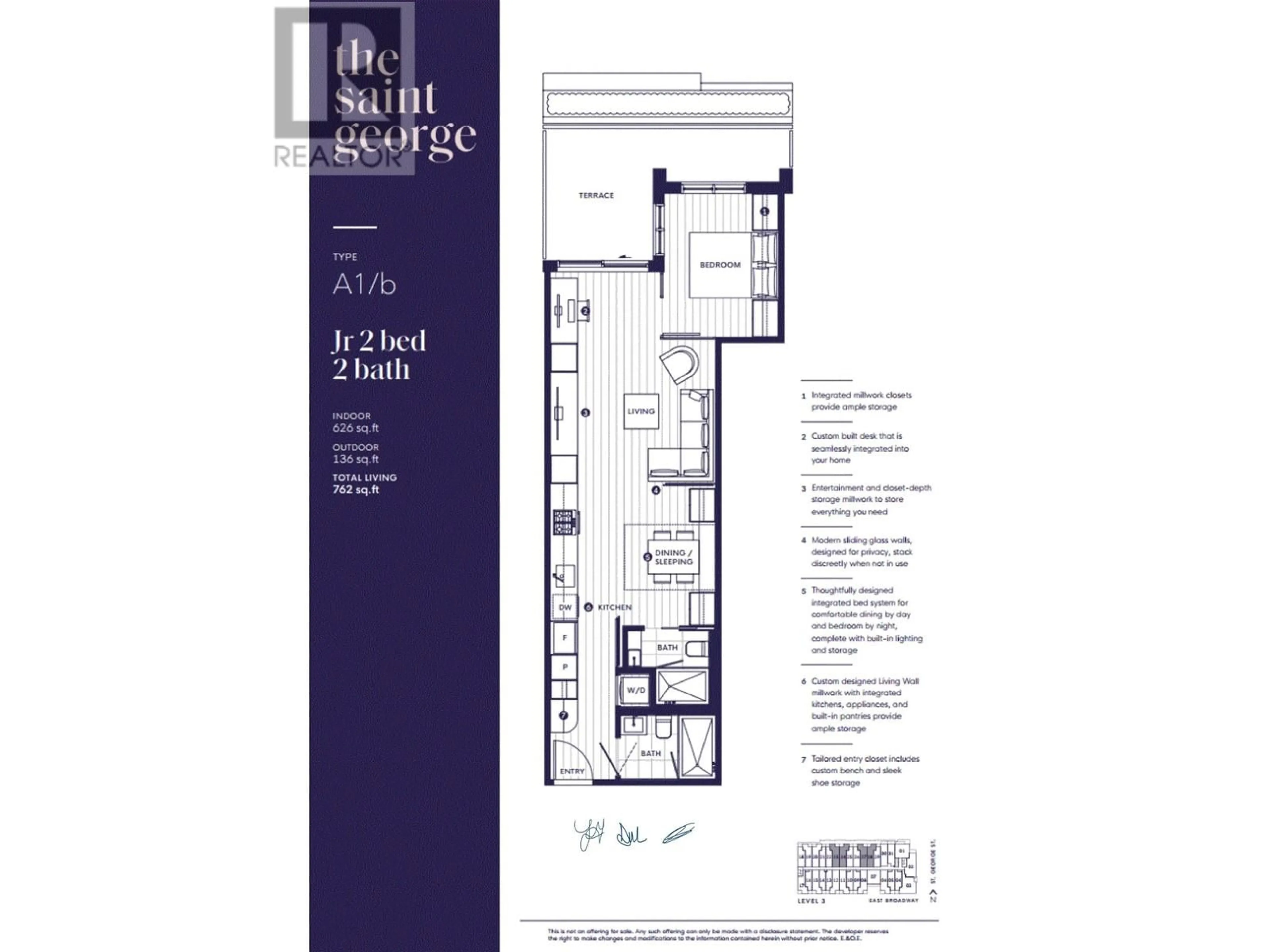 Floor plan for 328 - 471 BROADWAY AVENUE, Vancouver British Columbia V5T1W9