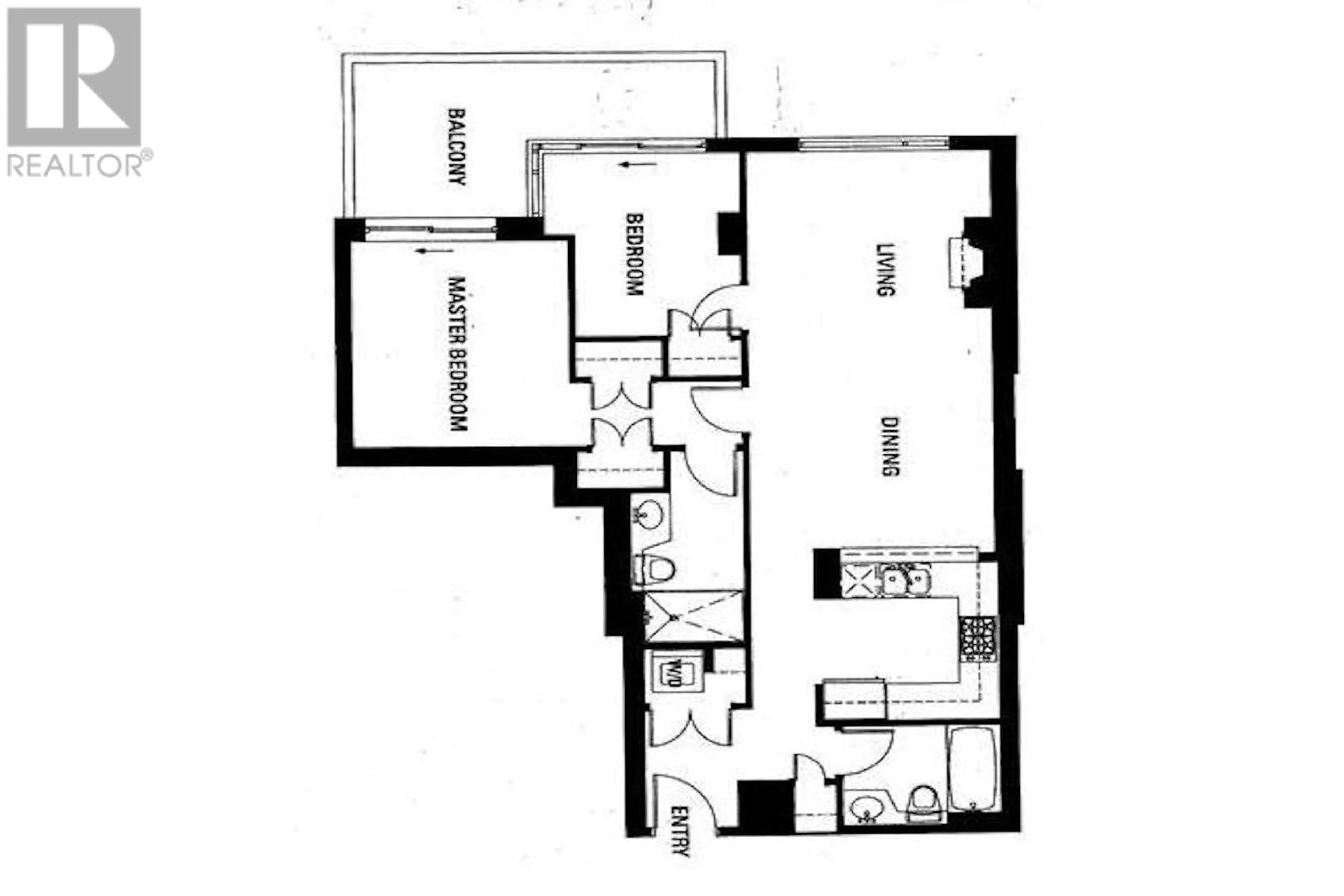 Floor plan for 1208 - 8120 LANSDOWNE ROAD, Richmond British Columbia V6X0A1