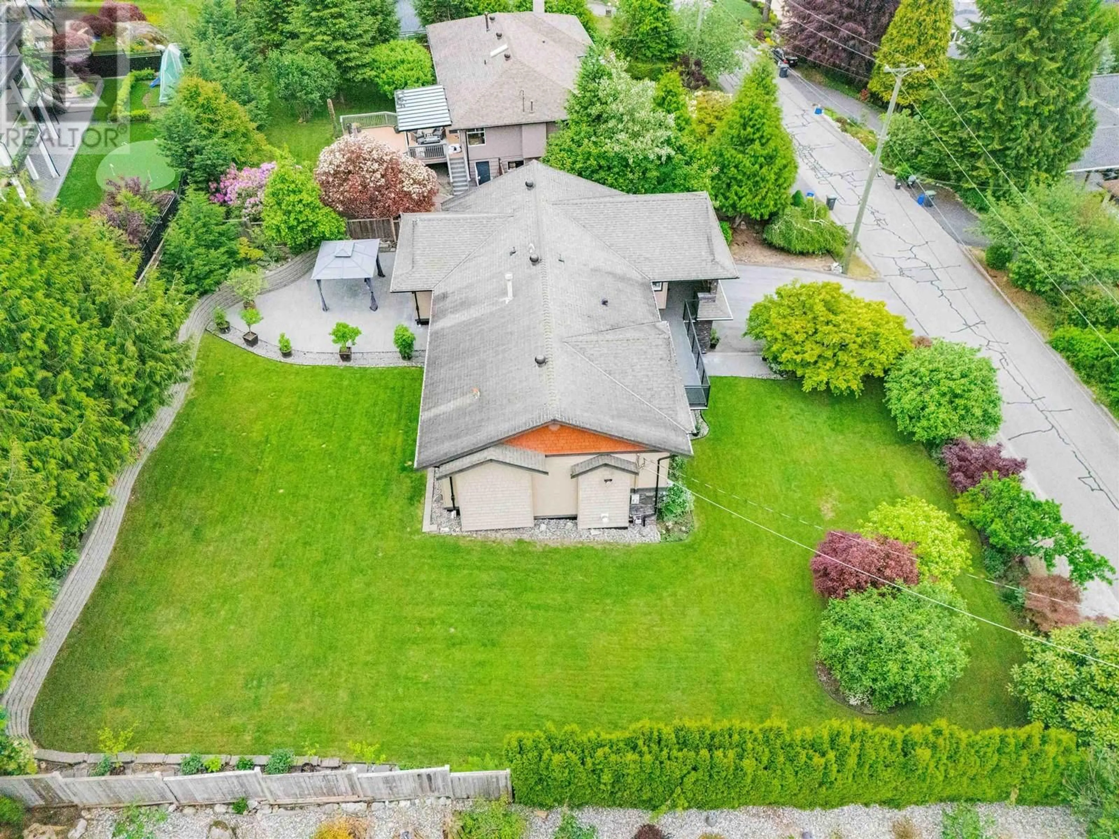 A pic from outside/outdoor area/front of a property/back of a property/a pic from drone, street for 3072 LAZY A STREET, Coquitlam British Columbia V3C3N9