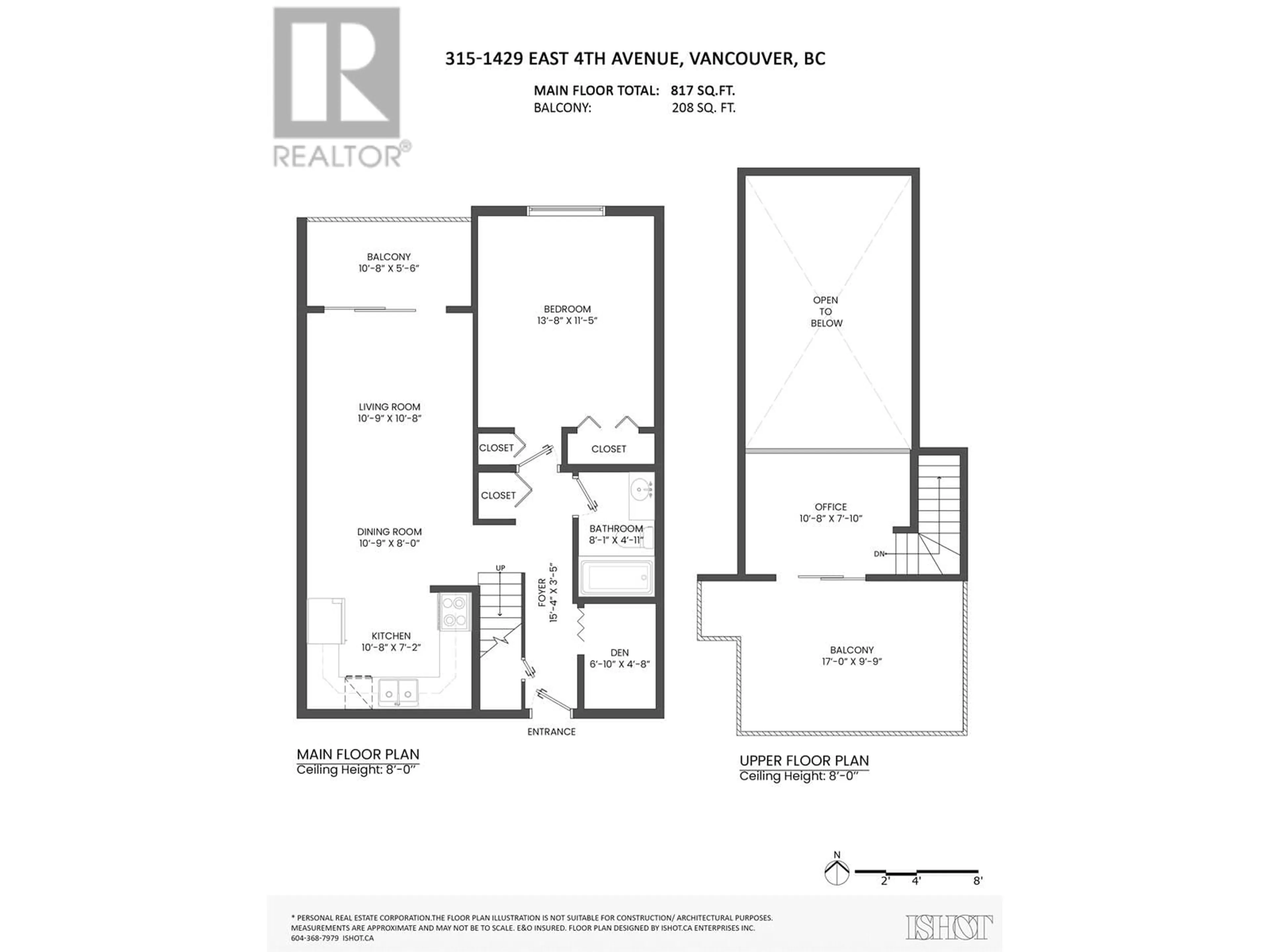 Floor plan for 315 - 1429 4TH AVENUE, Vancouver British Columbia V5N1J6