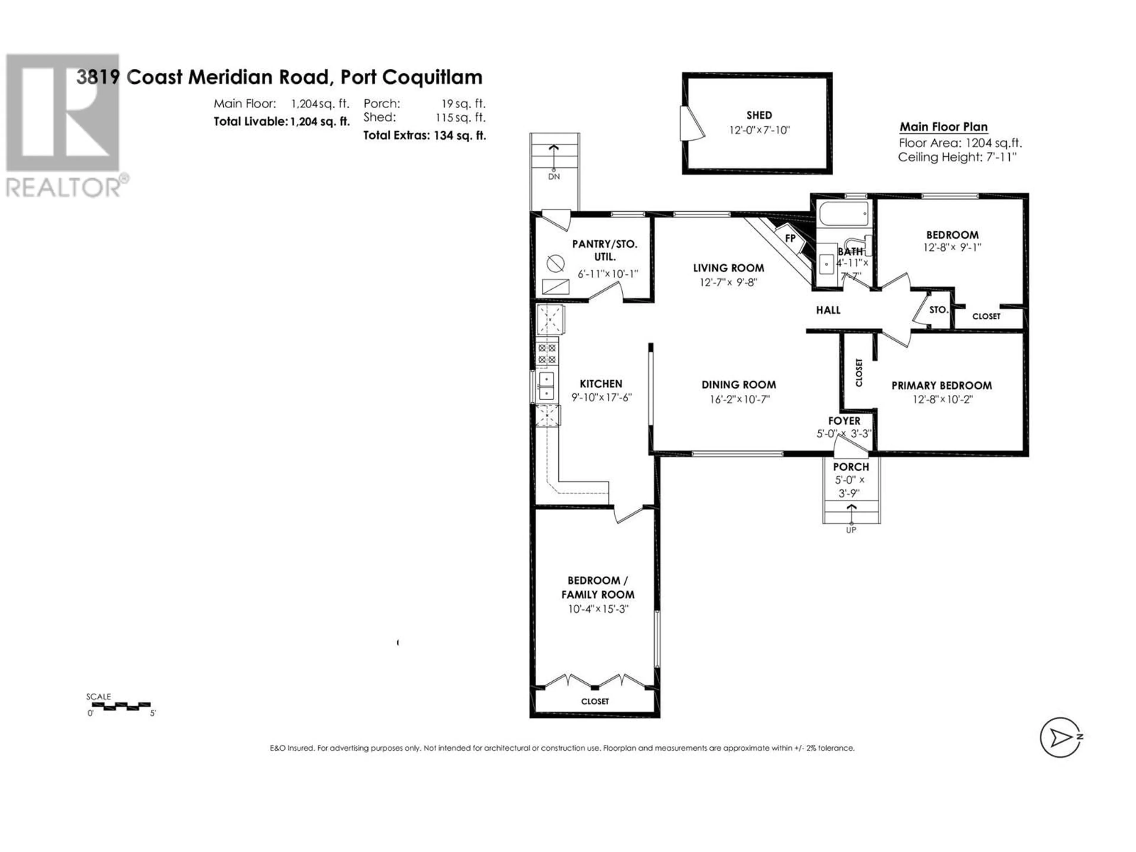 Floor plan for 3819 COAST MERIDIAN ROAD, Port Coquitlam British Columbia V3B3P2