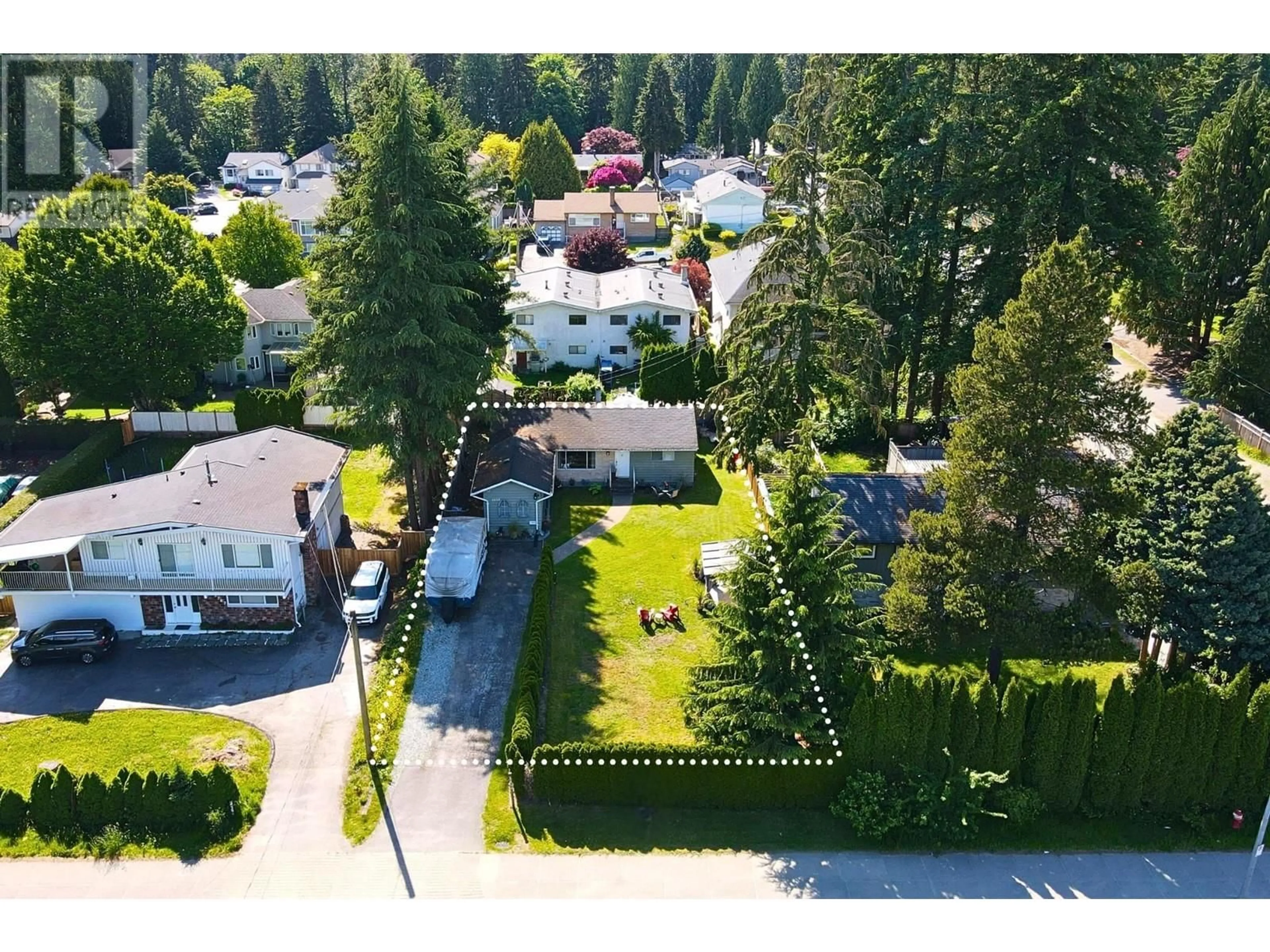 A pic from outside/outdoor area/front of a property/back of a property/a pic from drone, street for 3819 COAST MERIDIAN ROAD, Port Coquitlam British Columbia V3B3P2