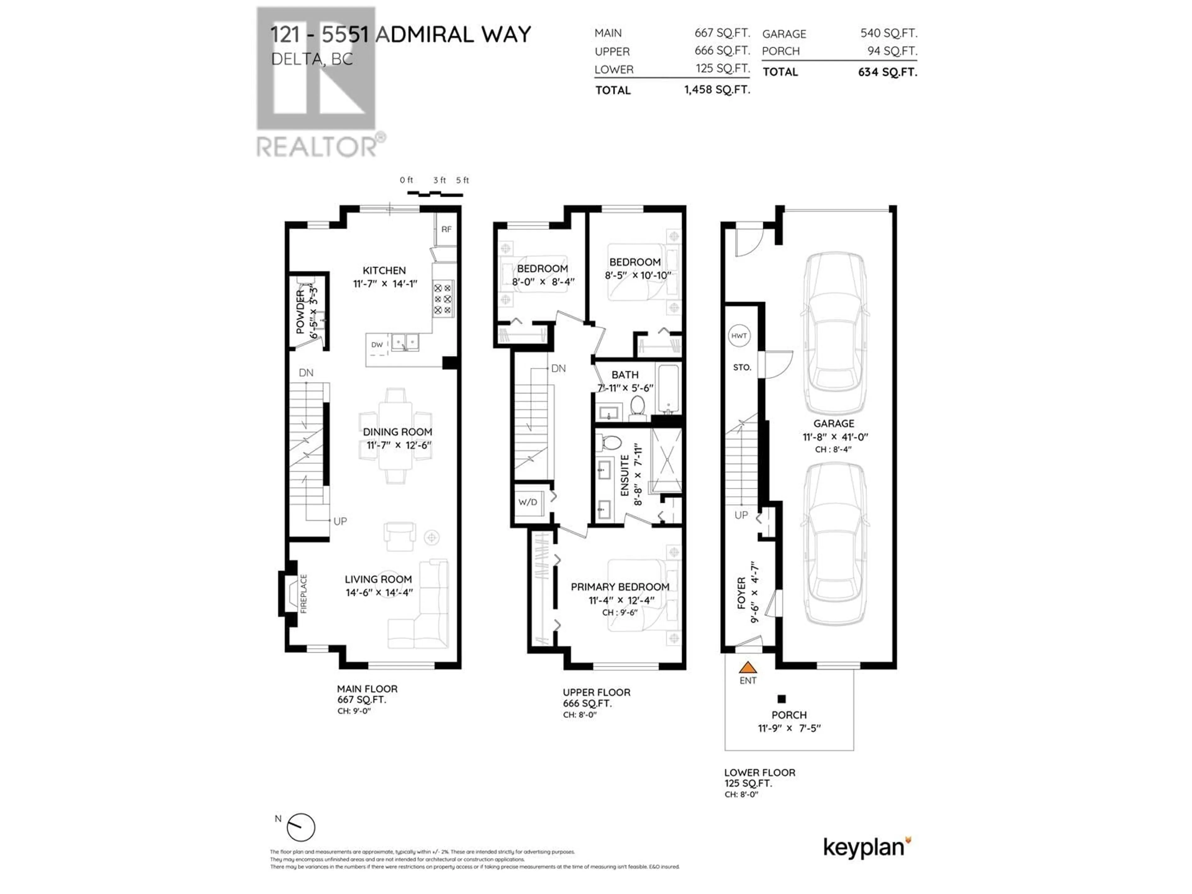Floor plan for 121 - 5551 ADMIRAL WAY, Delta British Columbia V4K0C9