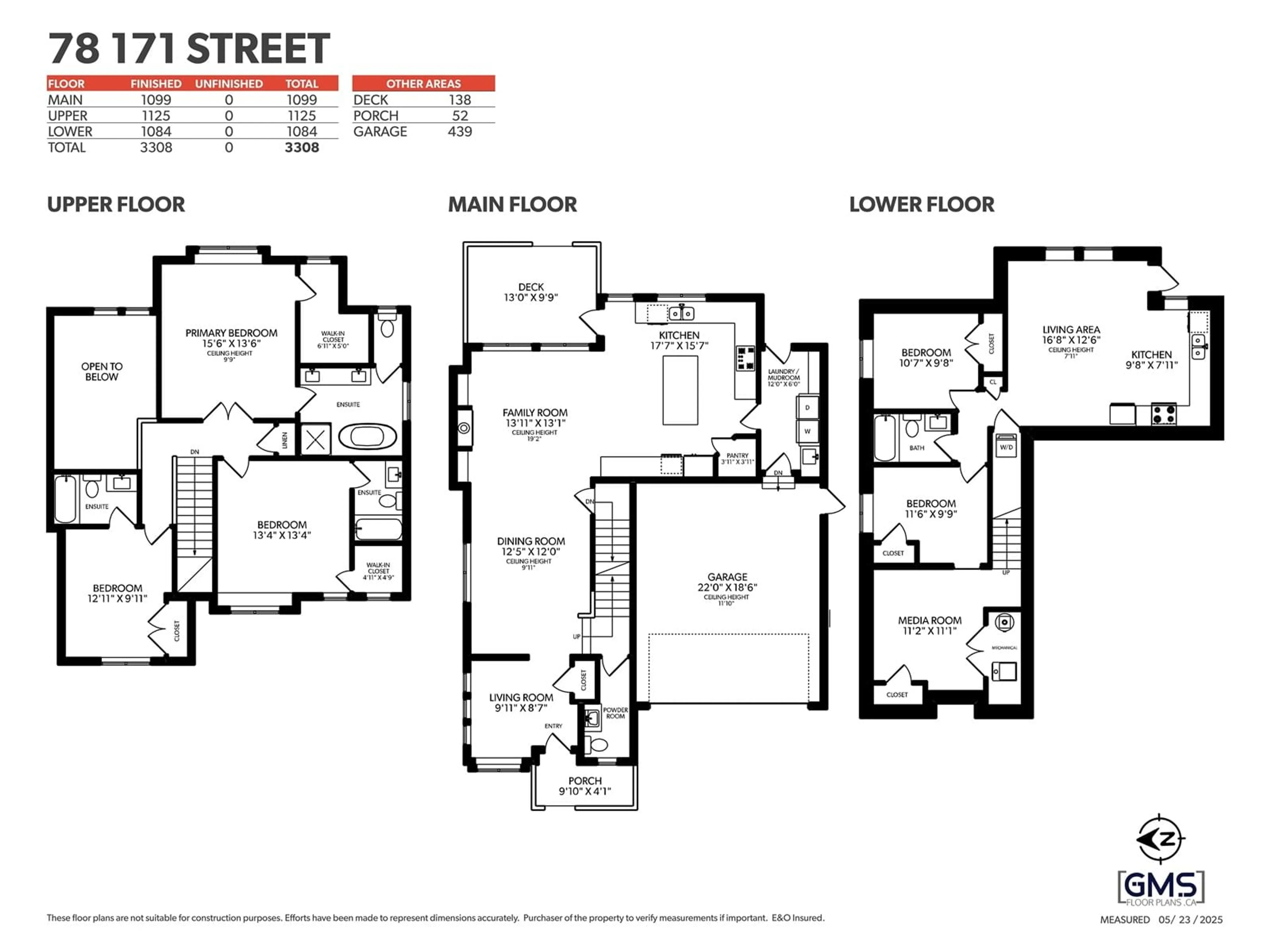 Floor plan for 78 171, Surrey British Columbia V3Z9P5
