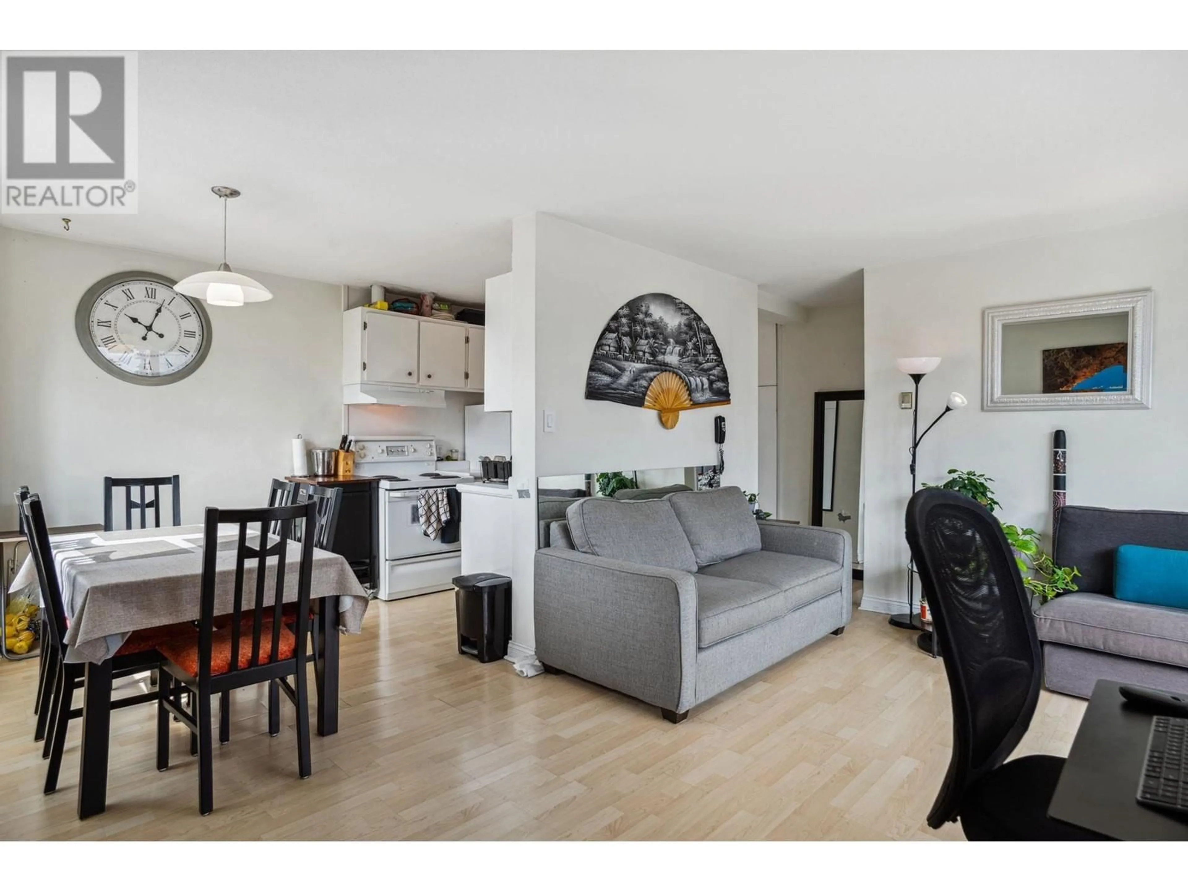 Living room with furniture, wood/laminate floor for 1204 - 1330 HARWOOD STREET, Vancouver British Columbia V6E1S8