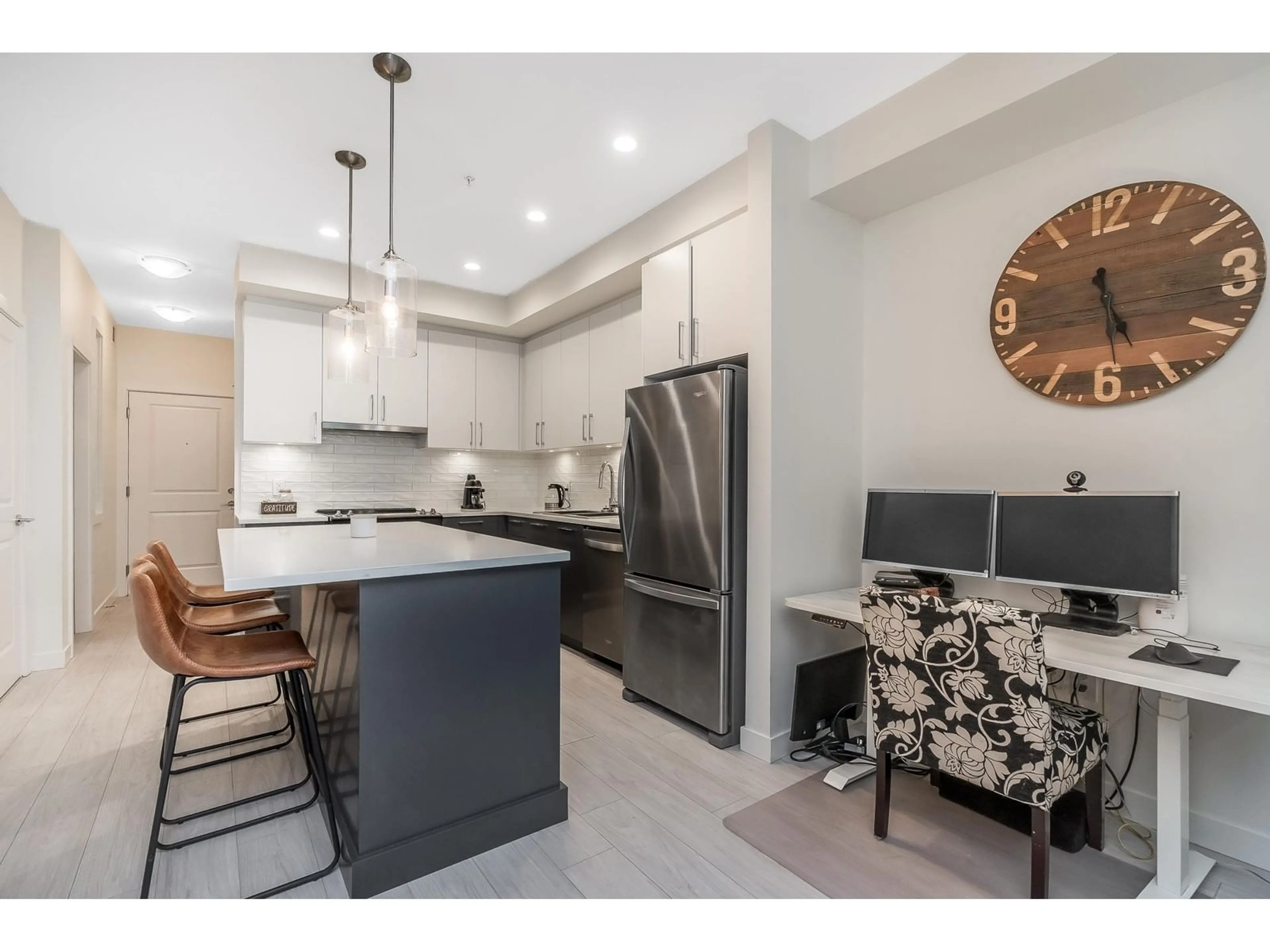 Open concept kitchen, ceramic/tile floor for A117 - 20834 80, Langley British Columbia V2Y3M4