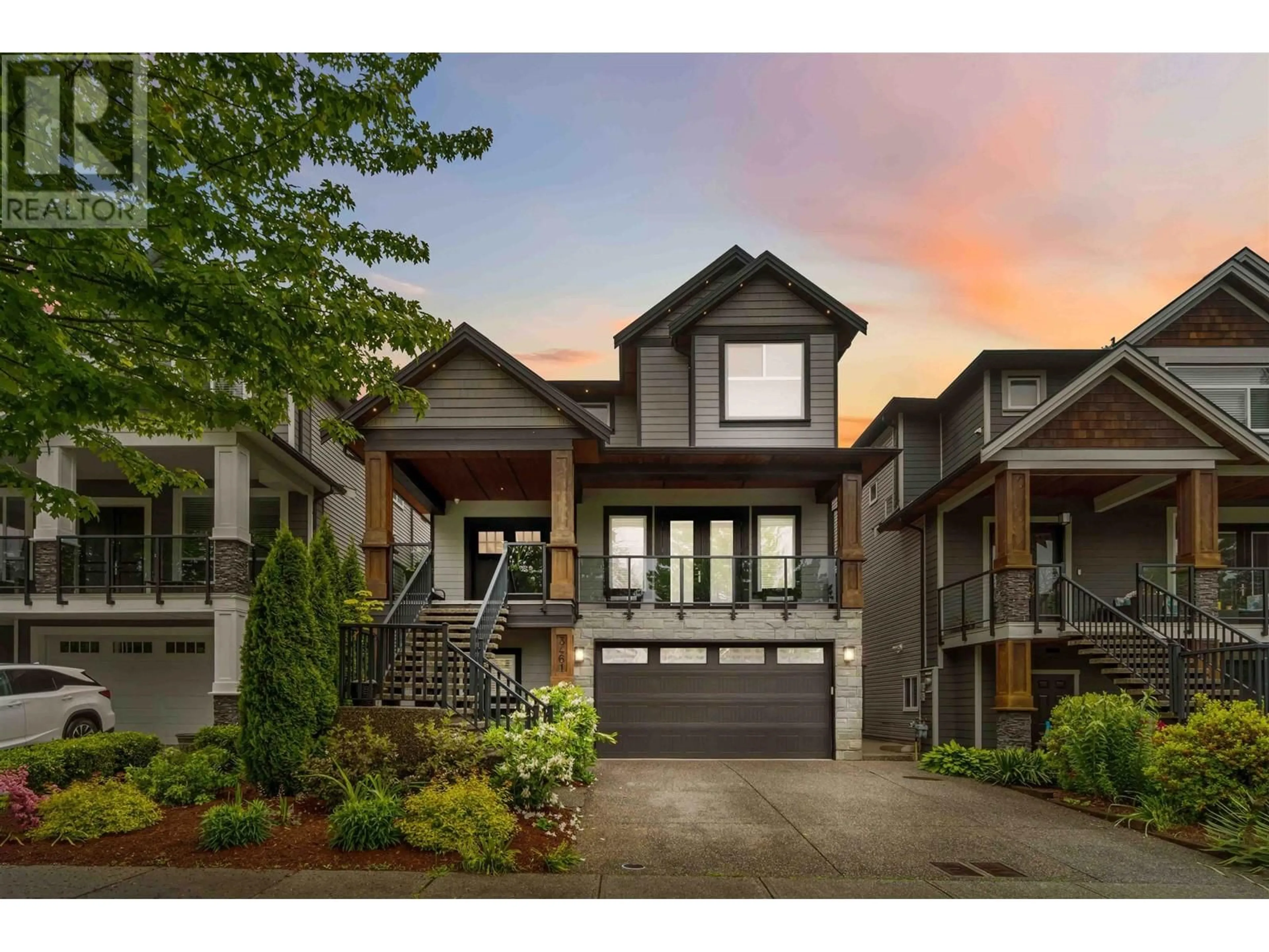 Home with brick exterior material, street for 3461 DARWIN AVENUE, Coquitlam British Columbia V3B3H6