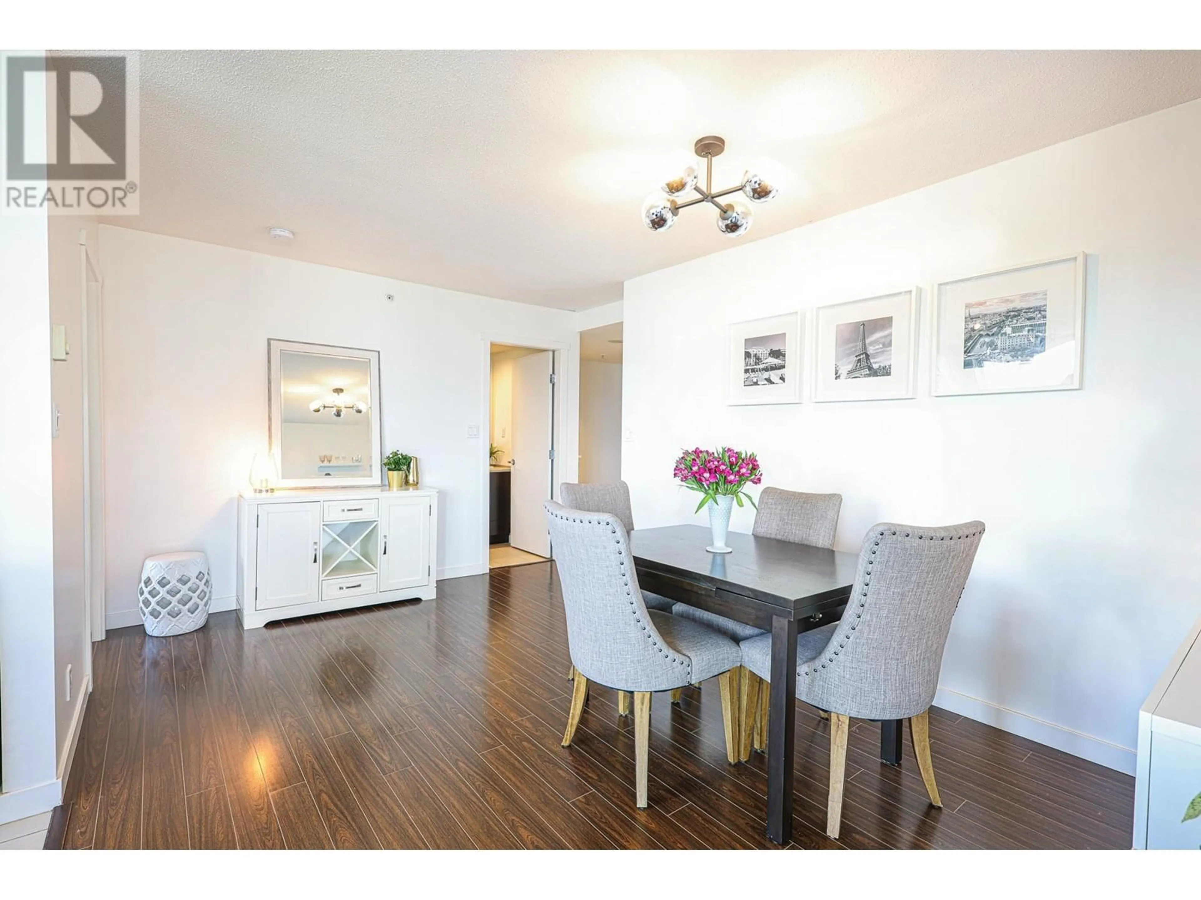 Dining room, wood/laminate floor for 2608 - 660 NOOTKA WAY, Port Moody British Columbia V3H0B7