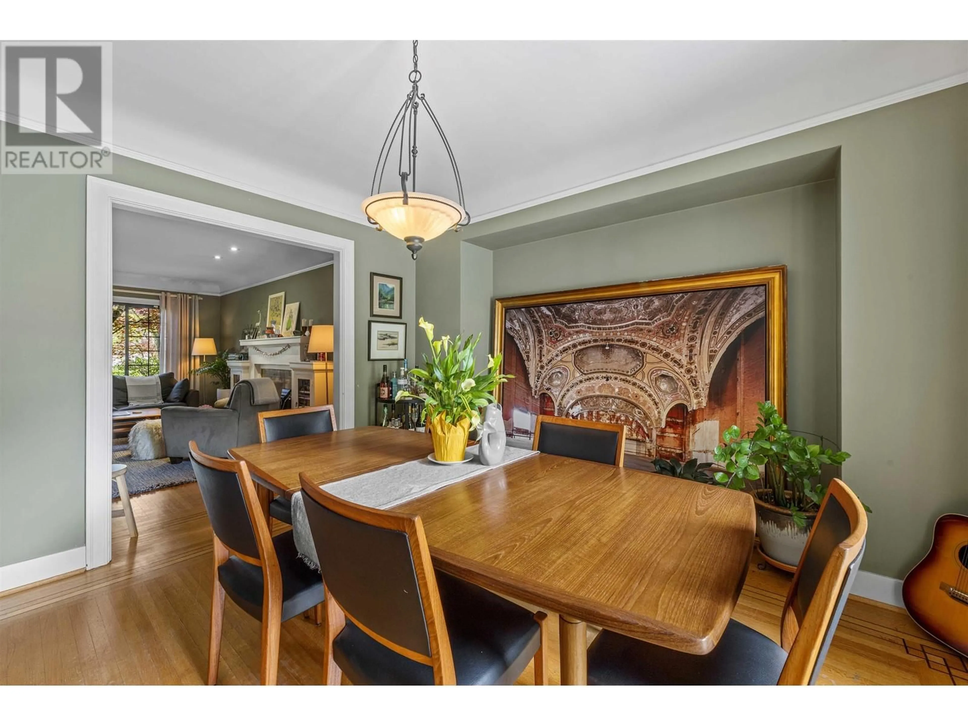 Dining room, wood/laminate floor for 3391 32ND AVENUE, Vancouver British Columbia V6S1Y8
