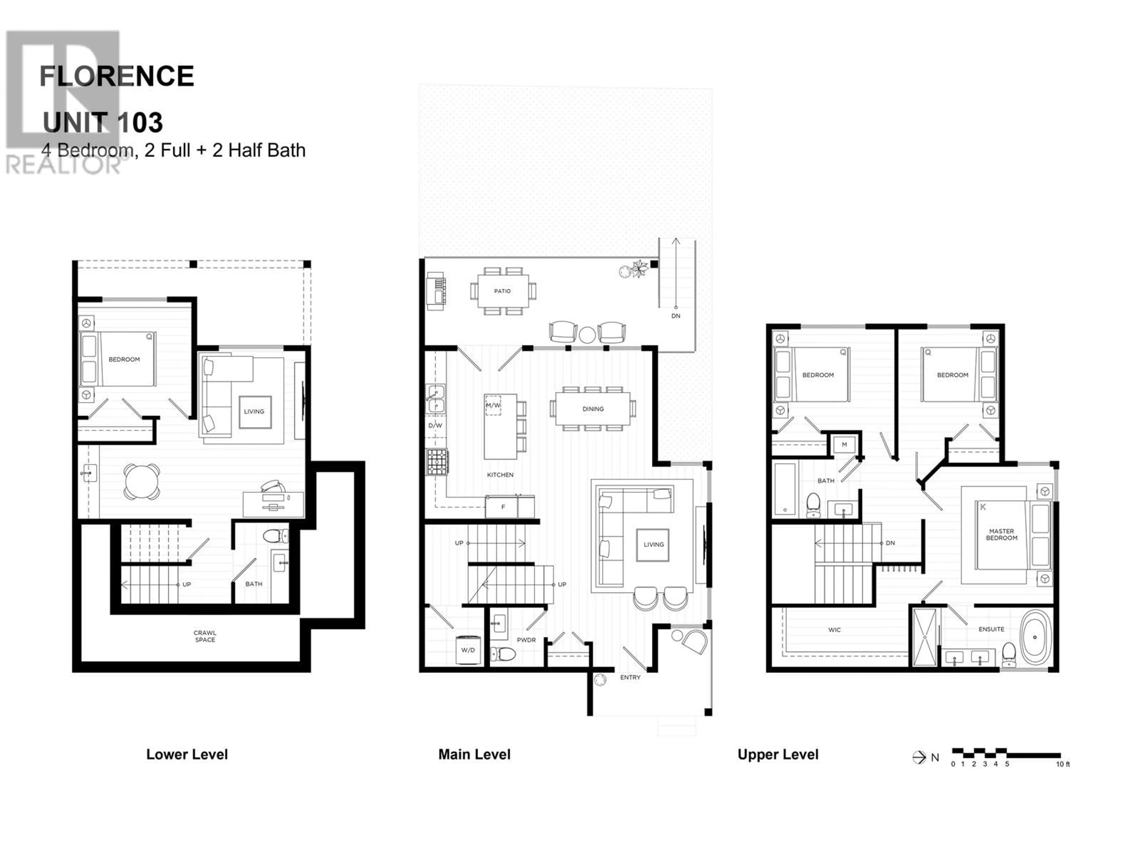 Floor plan for 103 - 692 FLORENCE STREET, Coquitlam British Columbia V3J4C8