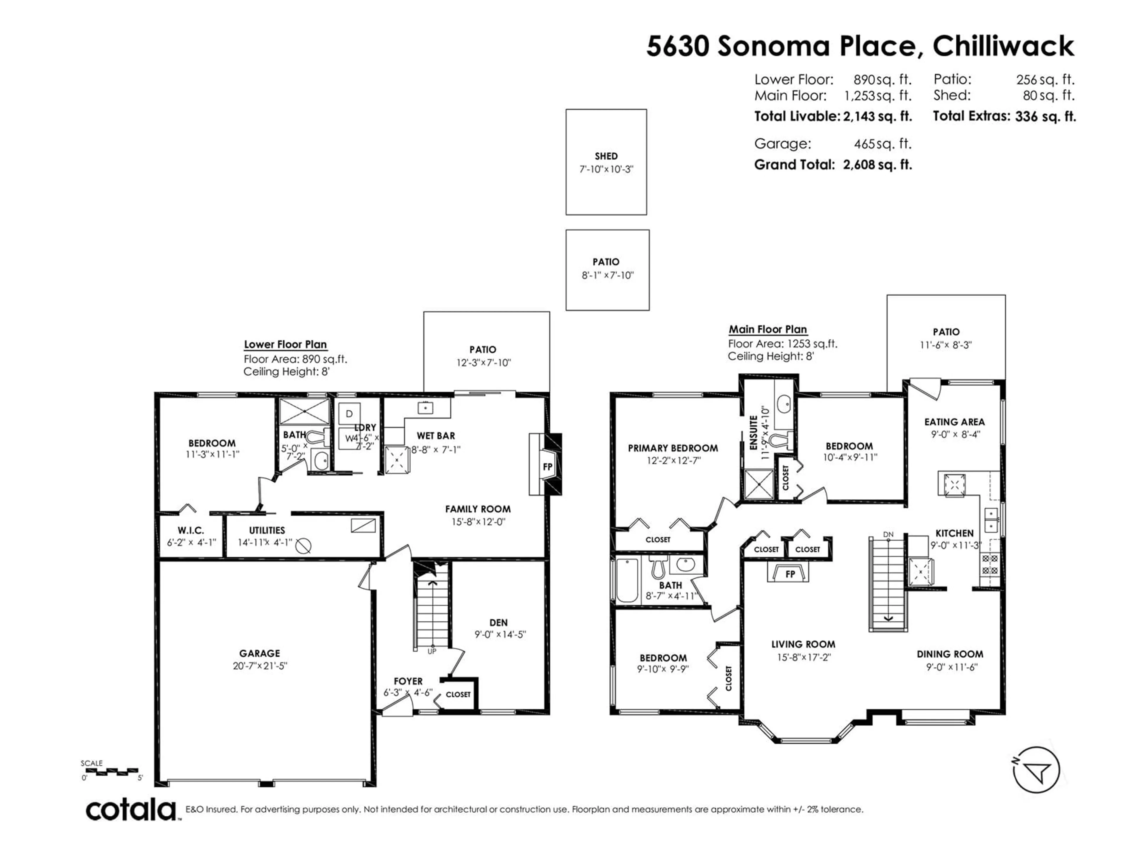 Floor plan for 5630 SONOMA PLACE, Chilliwack British Columbia V2R5K3