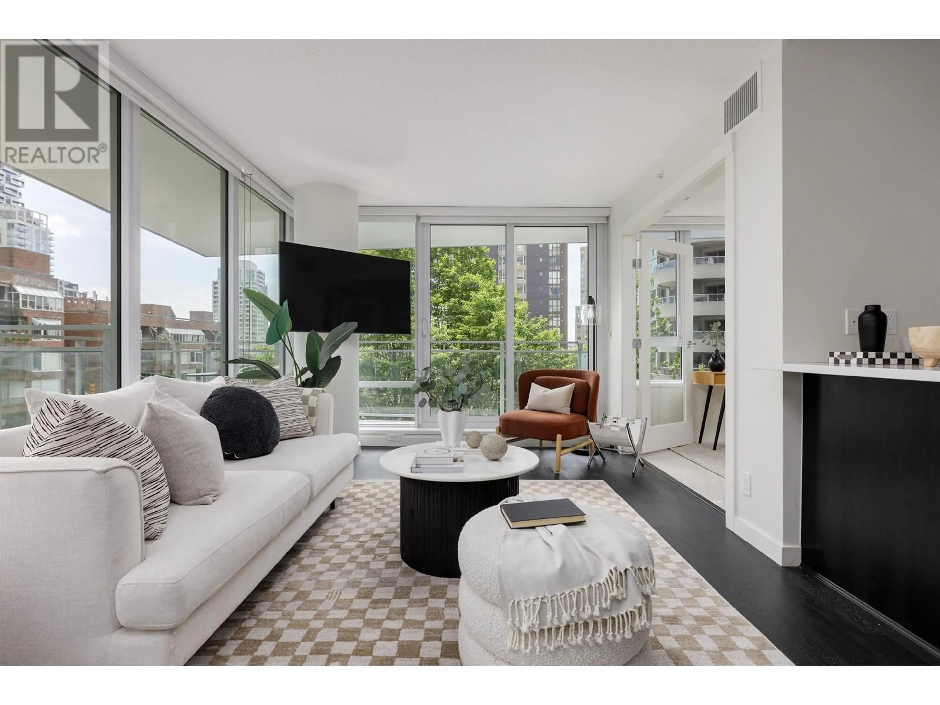 Living room with furniture, unknown for 608 - 1009 HARWOOD STREET, Vancouver British Columbia V6E0C2