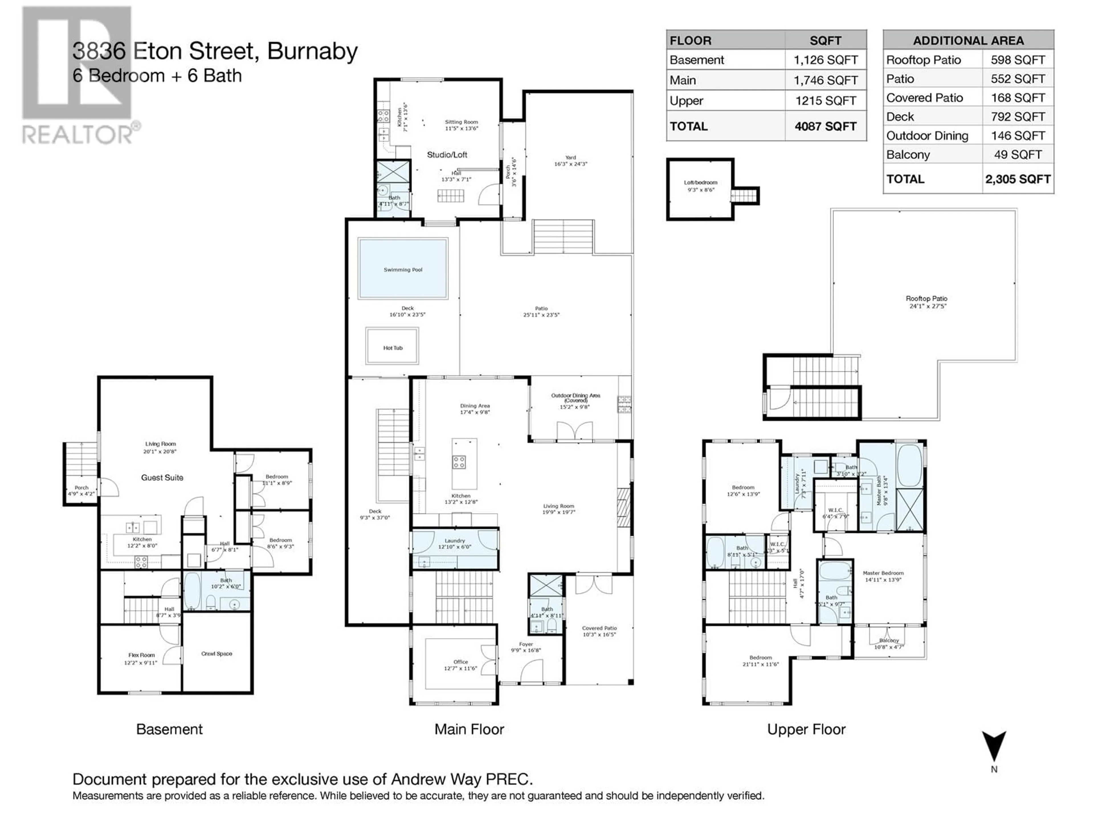 Floor plan for 3836 ETON STREET, Burnaby British Columbia V5C1J4