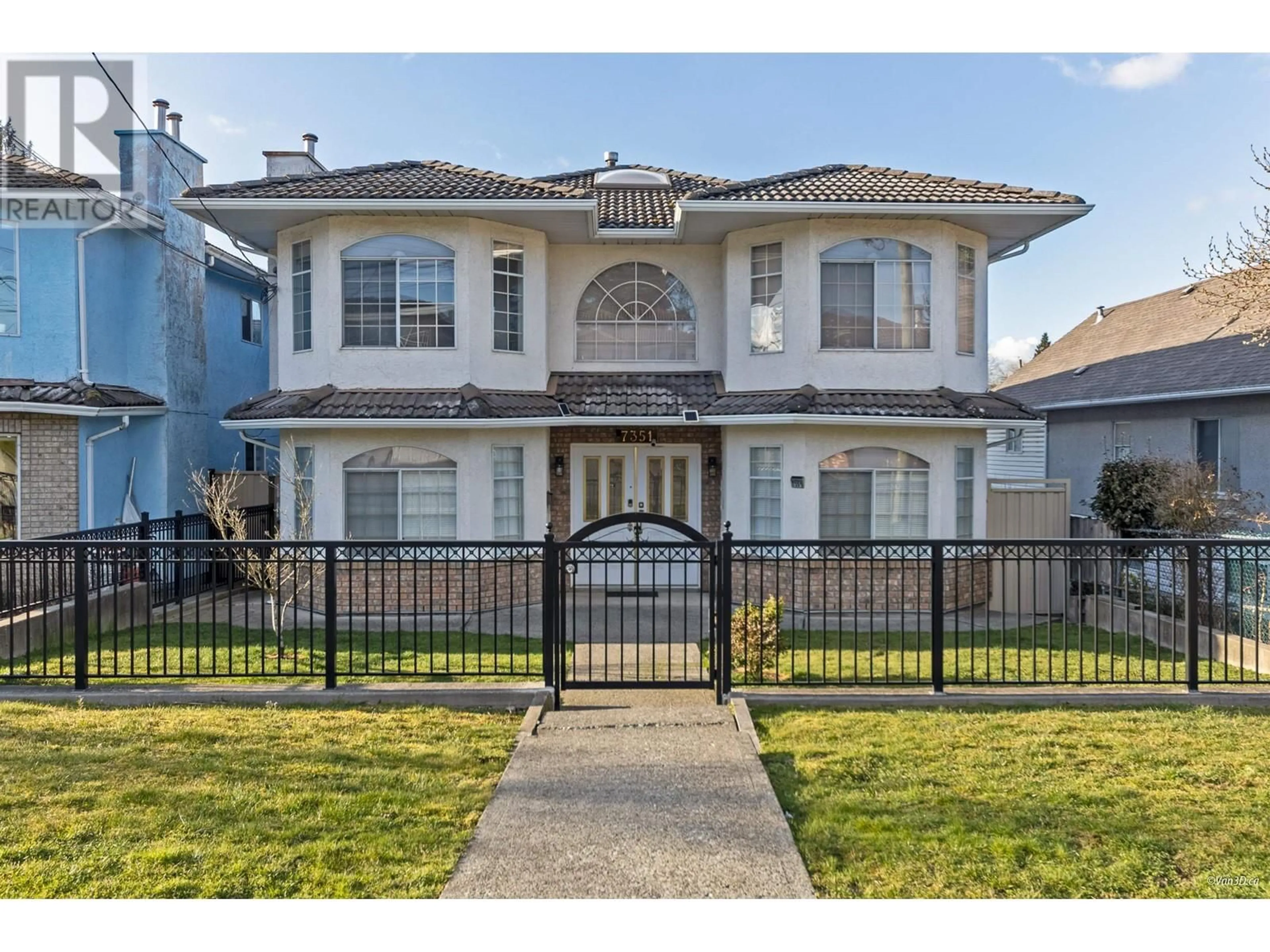 Home with vinyl exterior material, street for 7351 12TH AVENUE, Burnaby British Columbia V3N2J8