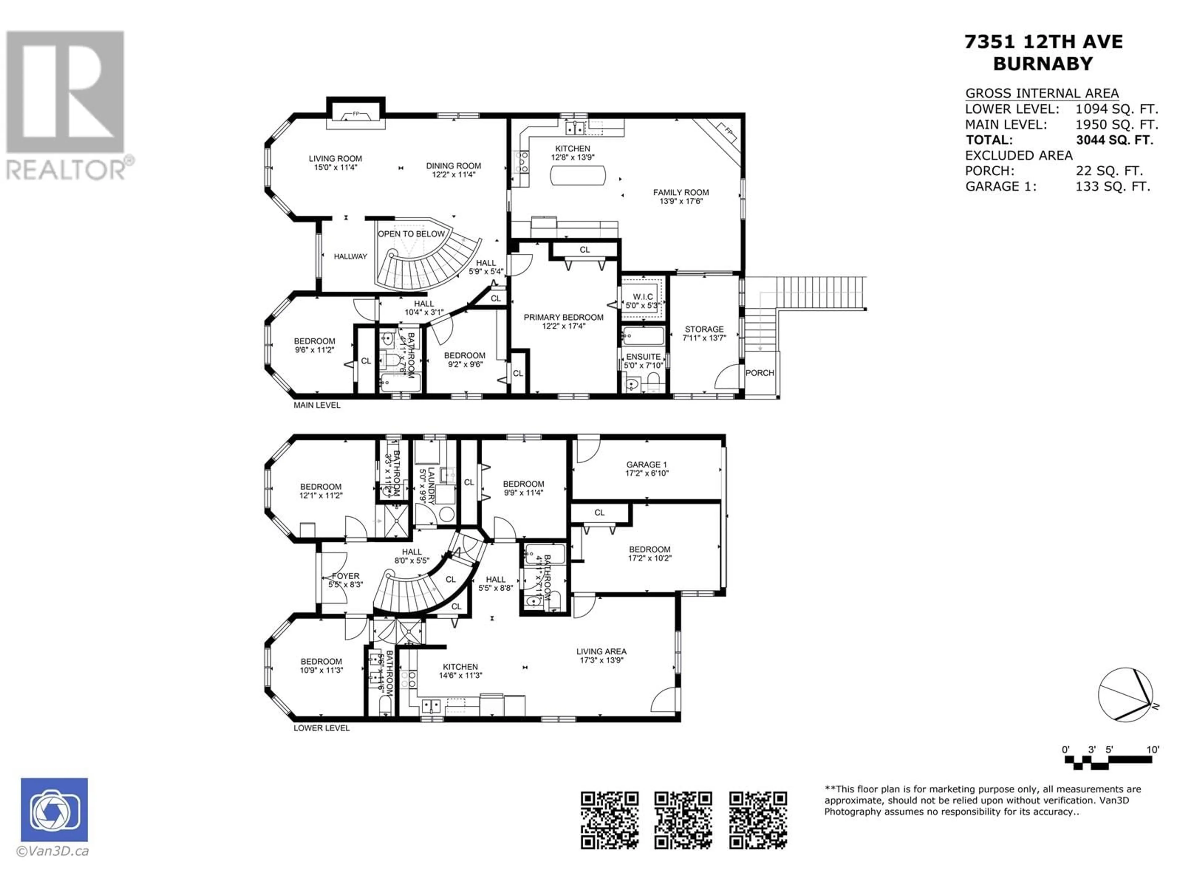 Floor plan for 7351 12TH AVENUE, Burnaby British Columbia V3N2J8