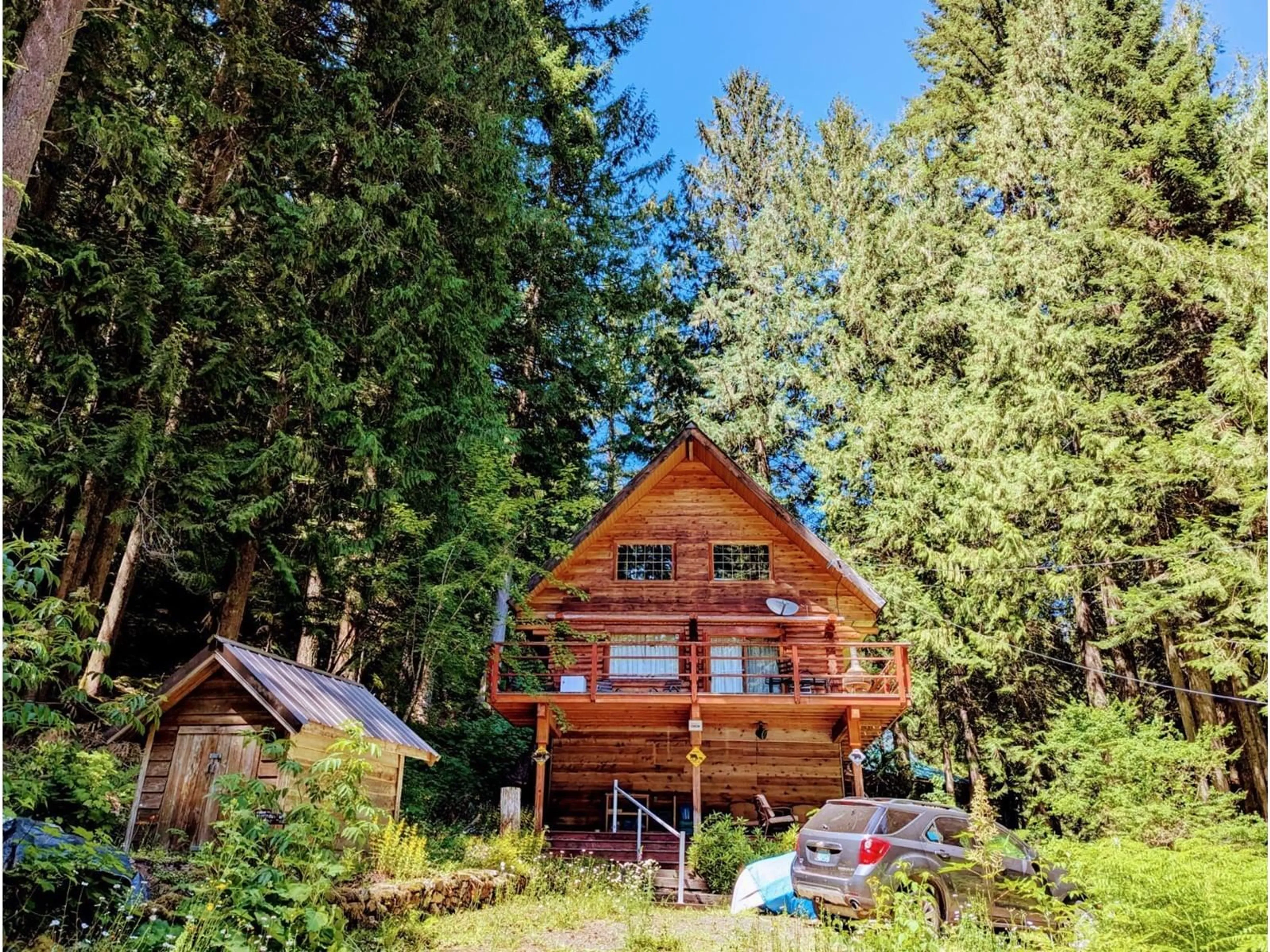 A pic from outside/outdoor area/front of a property/back of a property/a pic from drone, forest/trees view for A7 - 14421 SLALOM DRIVE, Hope British Columbia V0X1L5