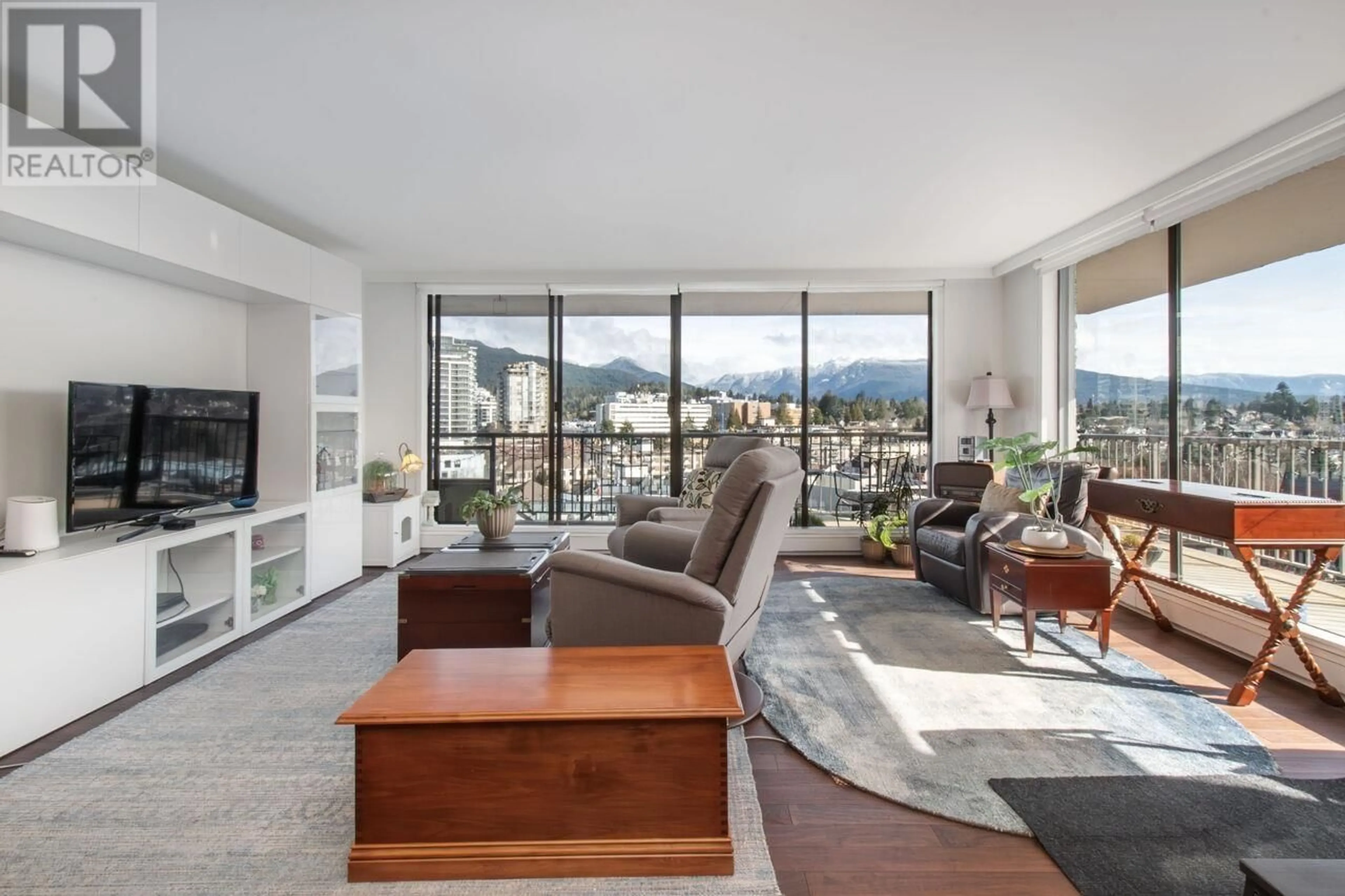 Living room with furniture, unknown for 1403 - 140 KEITH ROAD, North Vancouver British Columbia V7L4M9