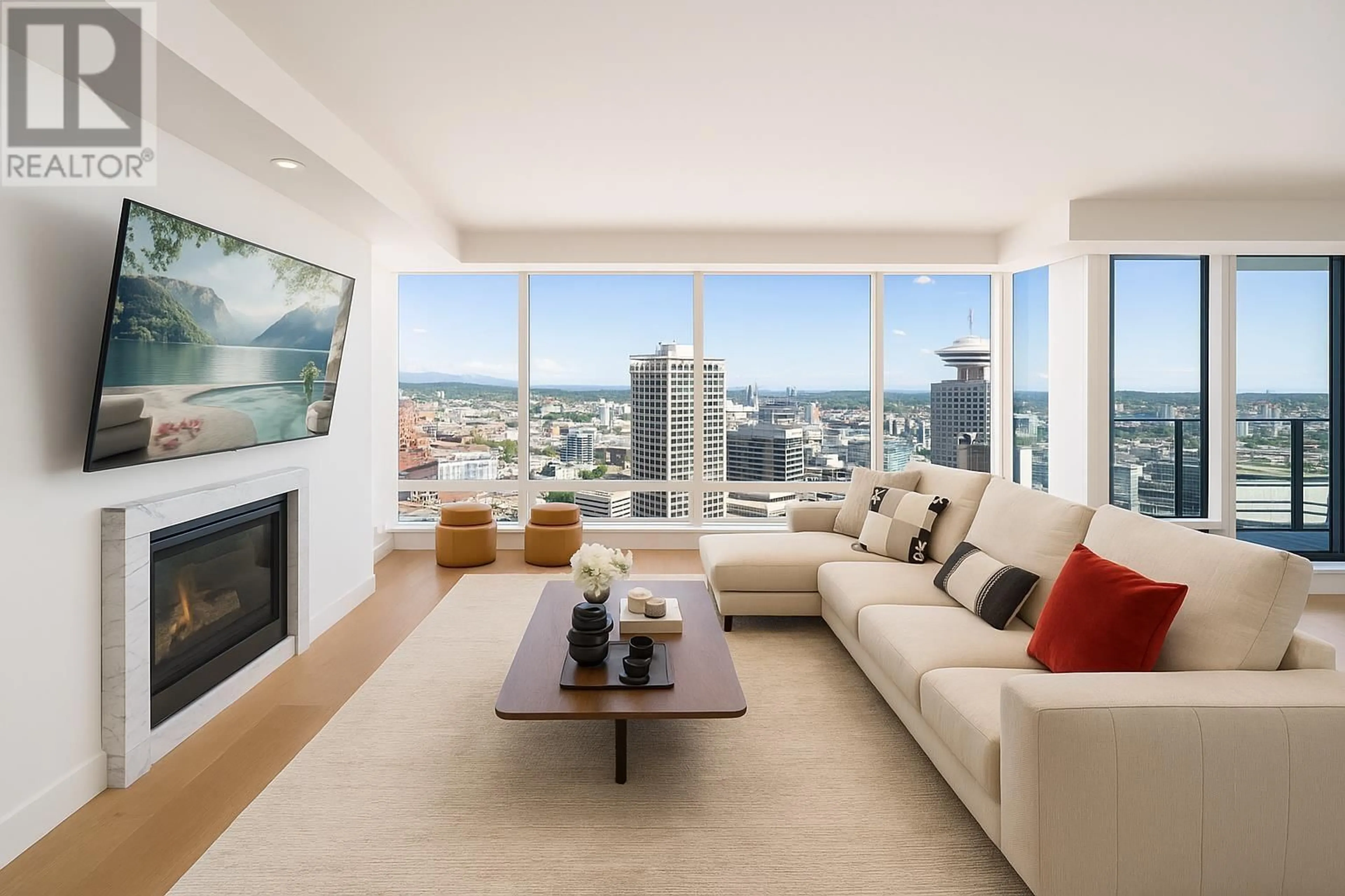 Living room with furniture, unknown for 4102 - 1011 CORDOVA STREET, Vancouver British Columbia V6C0B2