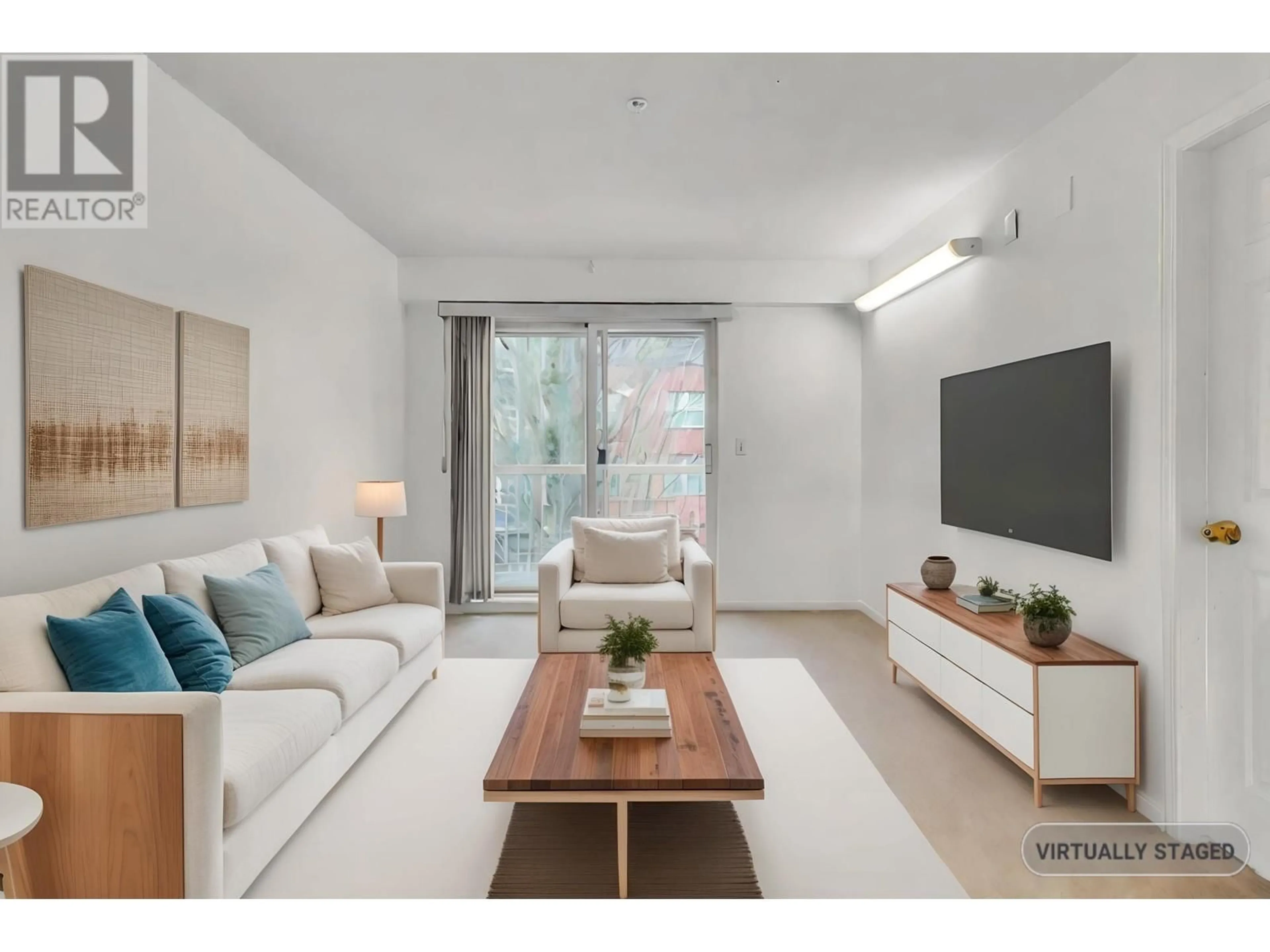 Living room with furniture, unknown for 211 - 3624 FRASER STREET, Vancouver British Columbia V5V4C8