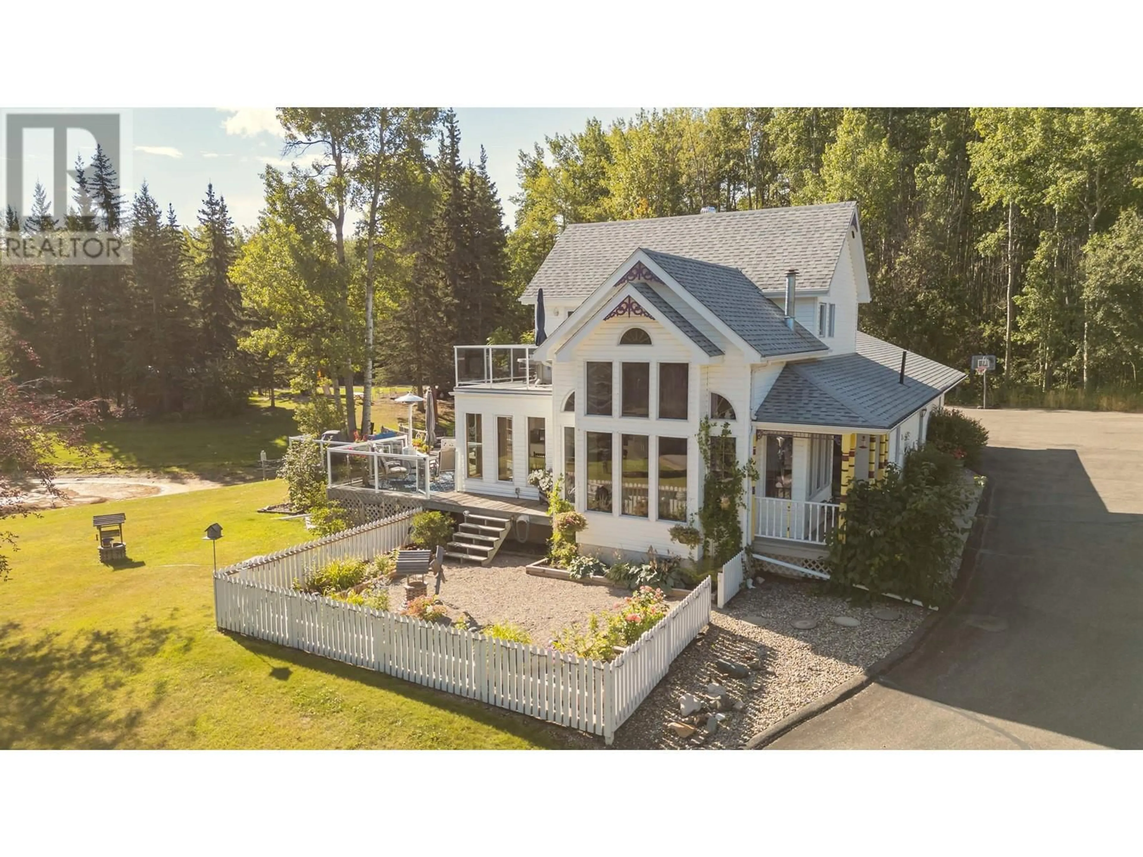 A pic from outside/outdoor area/front of a property/back of a property/a pic from drone, unknown for 13744 GOLF COURSE ROAD, Charlie Lake British Columbia V1J8K8