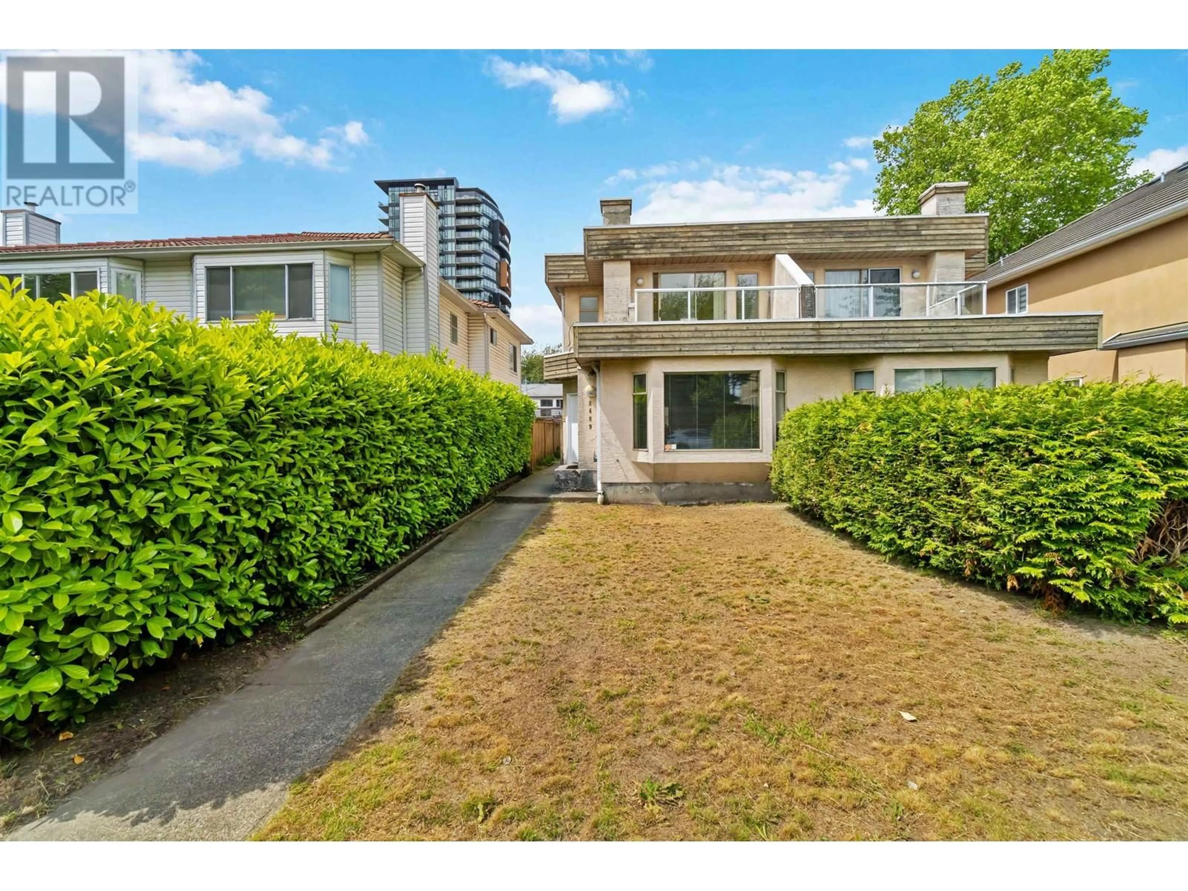 A pic from outside/outdoor area/front of a property/back of a property/a pic from drone, street for 8489 FRENCH STREET, Vancouver British Columbia V6P4W3