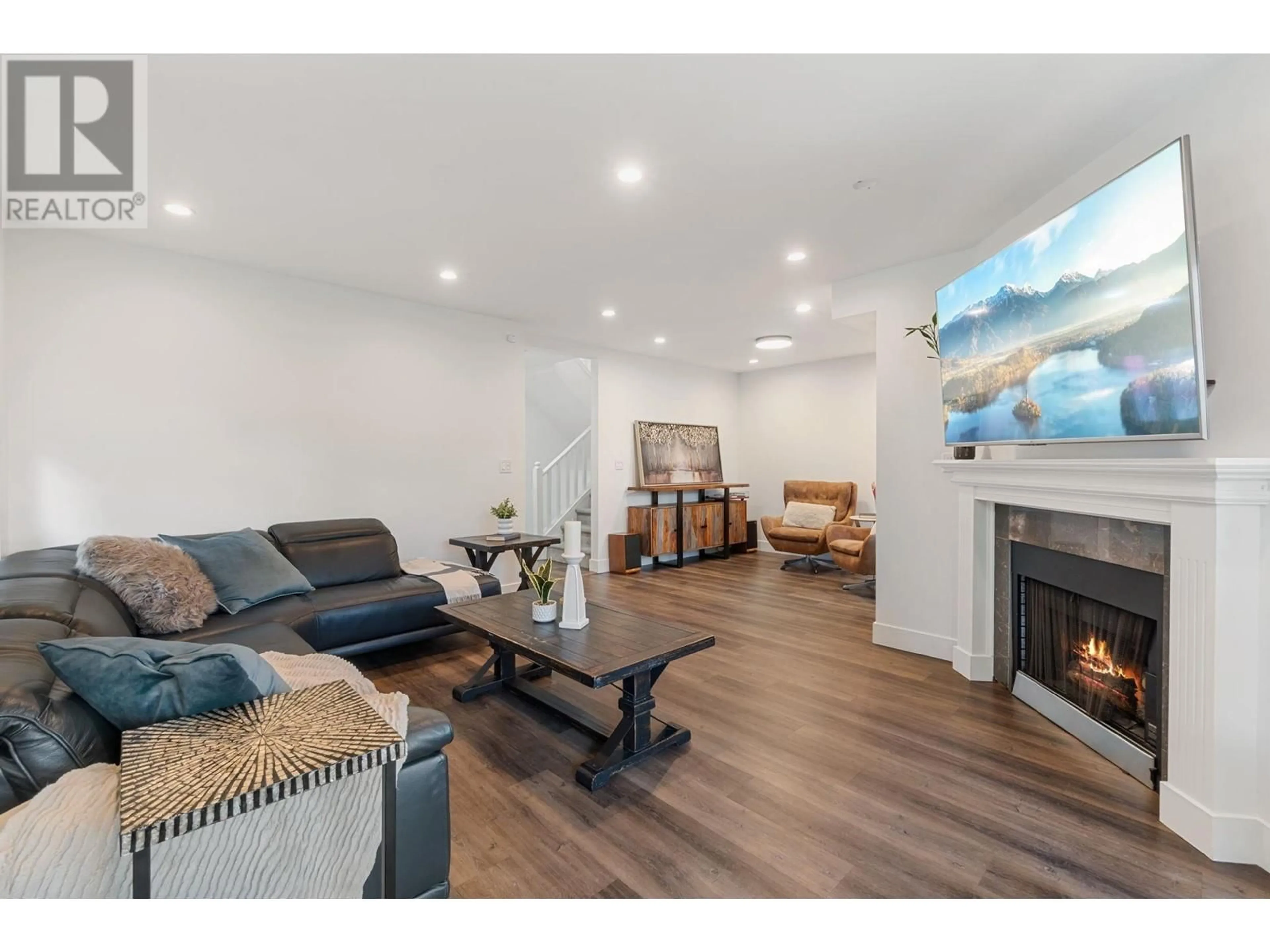 Living room with furniture, wood/laminate floor for 36 - 1216 JOHNSON STREET, Coquitlam British Columbia V3B4T2