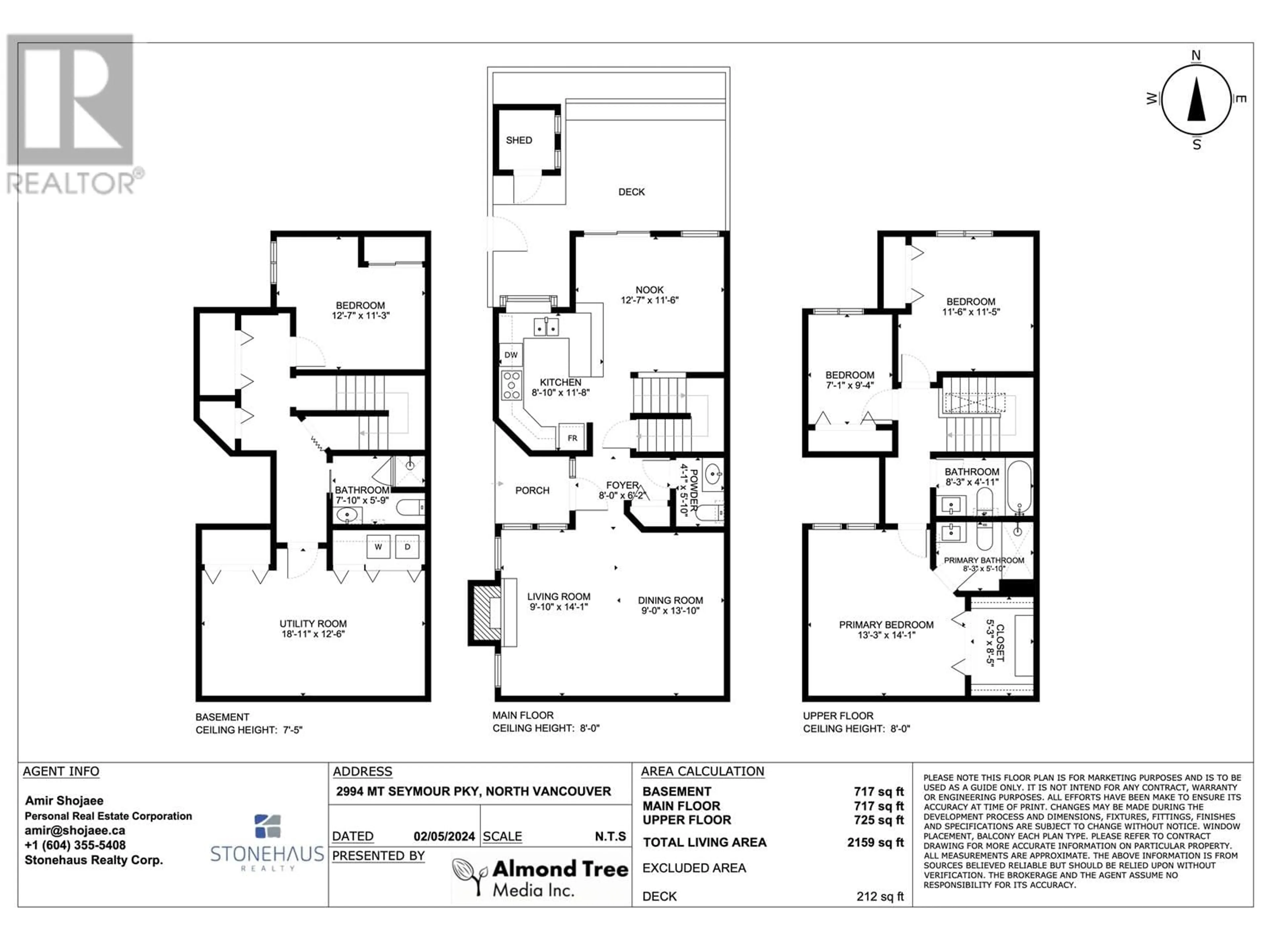 Floor plan for 2994 MT SEYMOUR PARKWAY, North Vancouver British Columbia V7H1E9