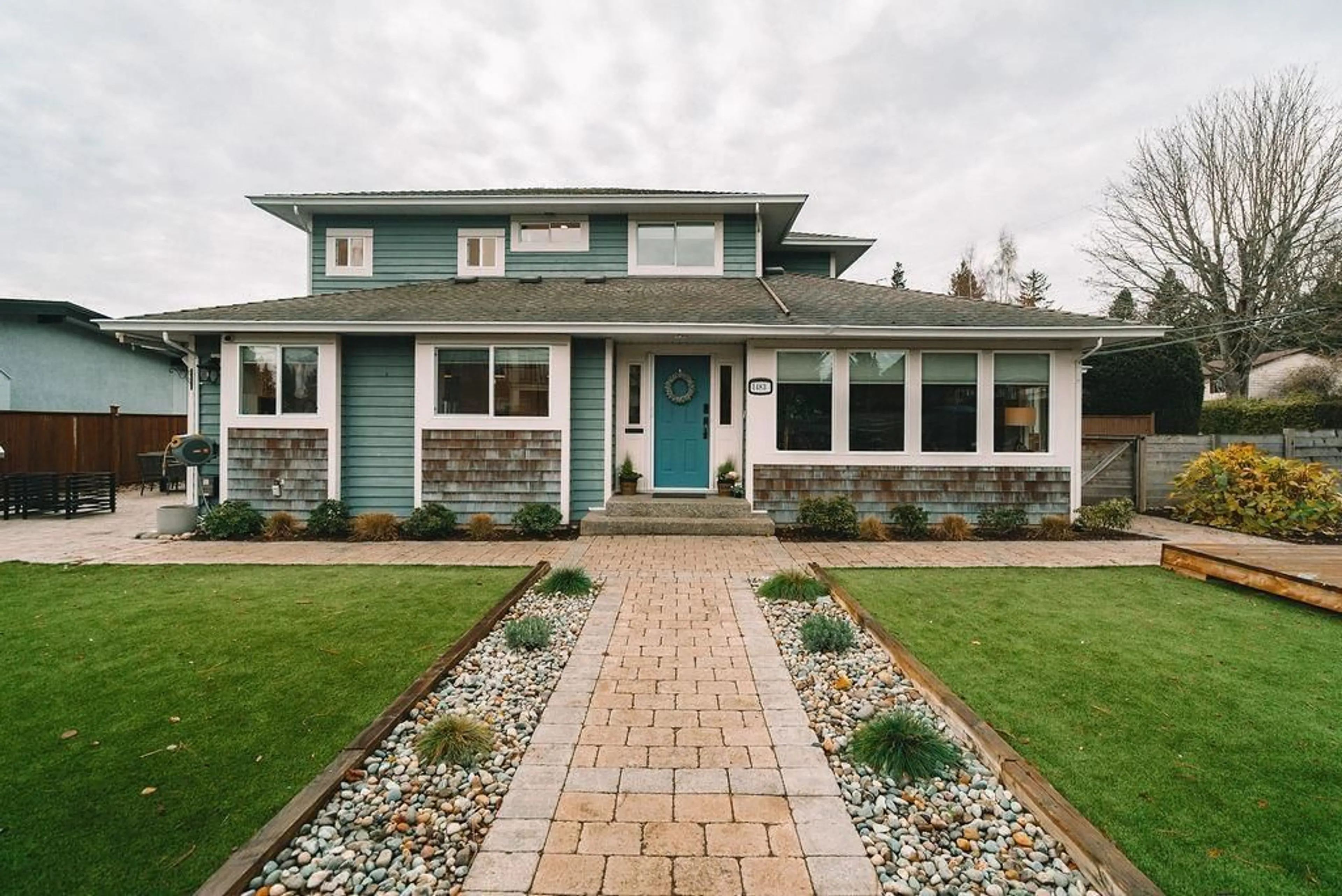 Home with brick exterior material, street for 1483 136, Surrey British Columbia V4A4E2
