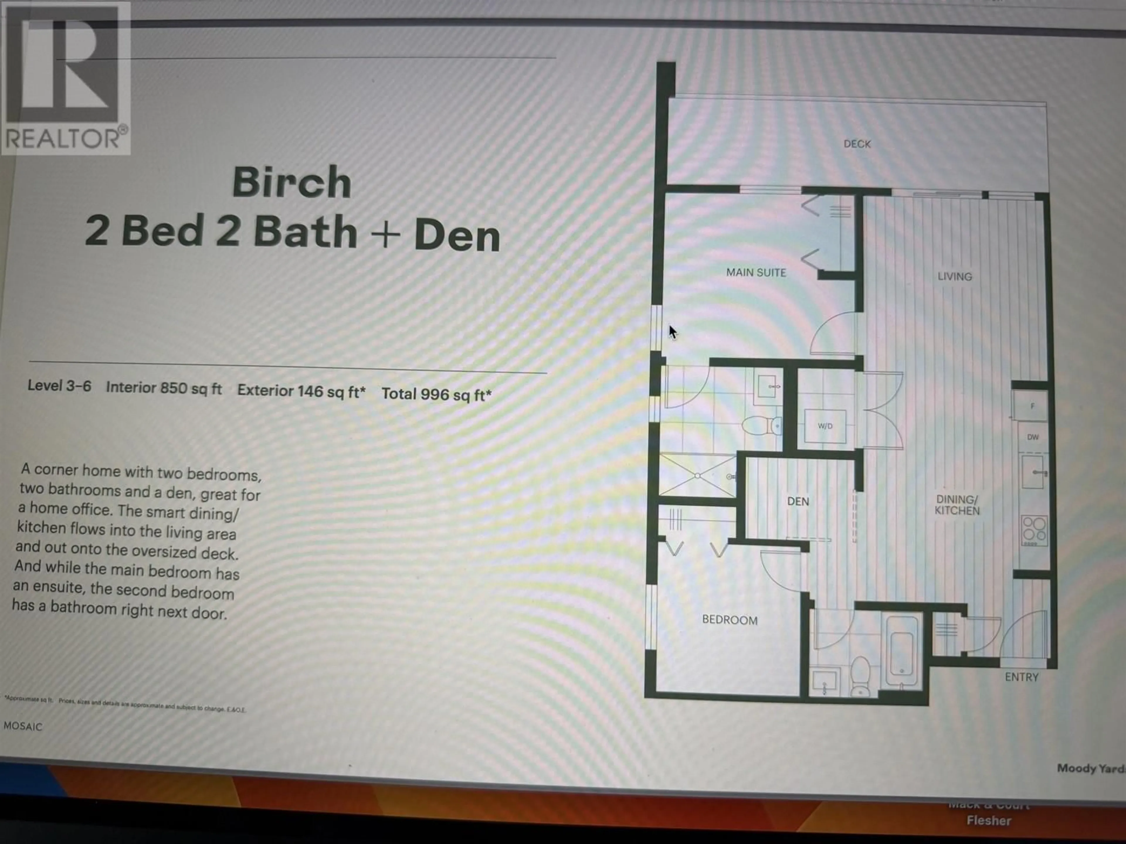 Floor plan for 609 - 3055 MURRAY STREET, Port Moody British Columbia V3H1X3