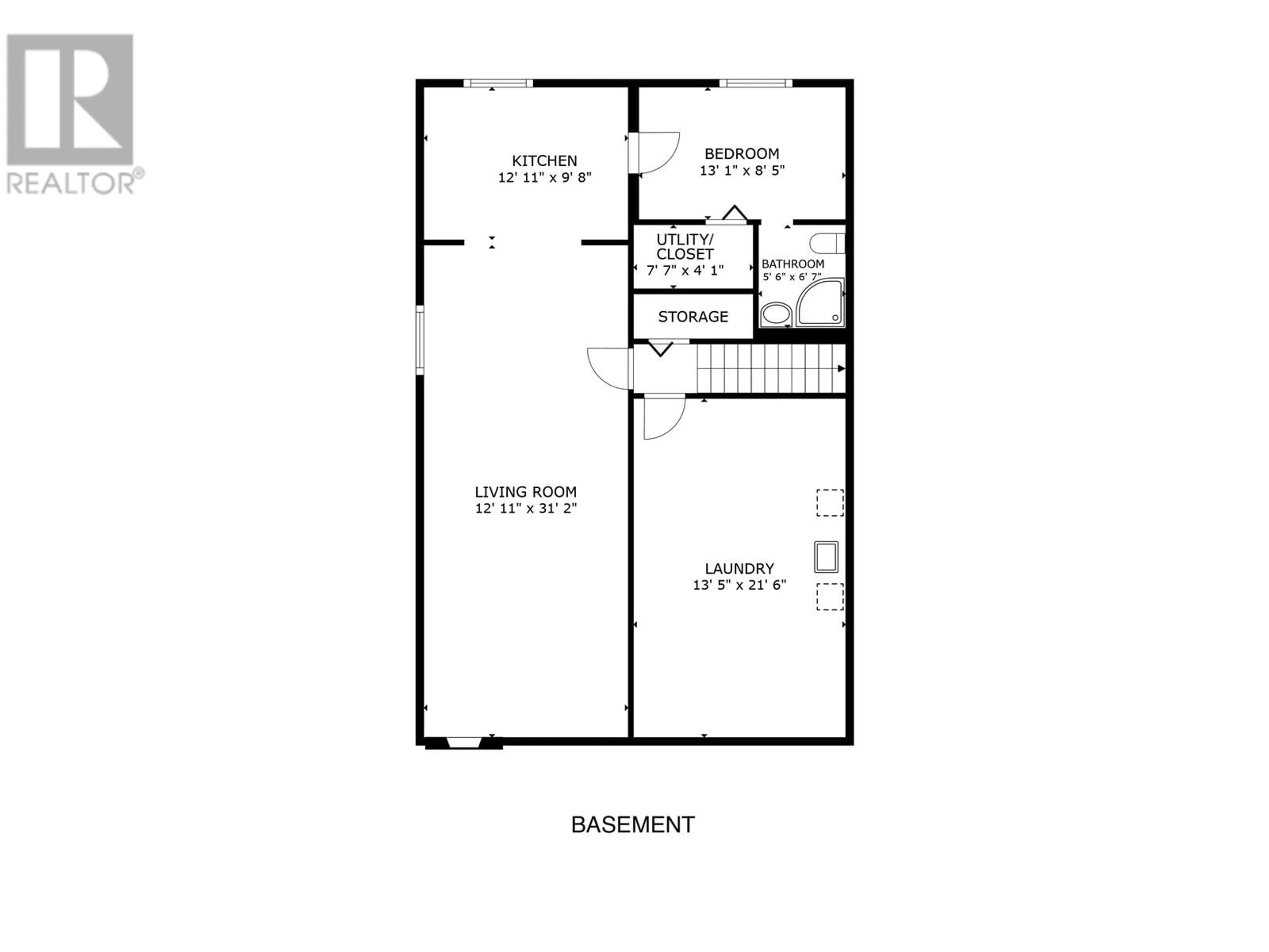 Floor plan for 9516 113 AVENUE, Fort St. John British Columbia V1J2W9