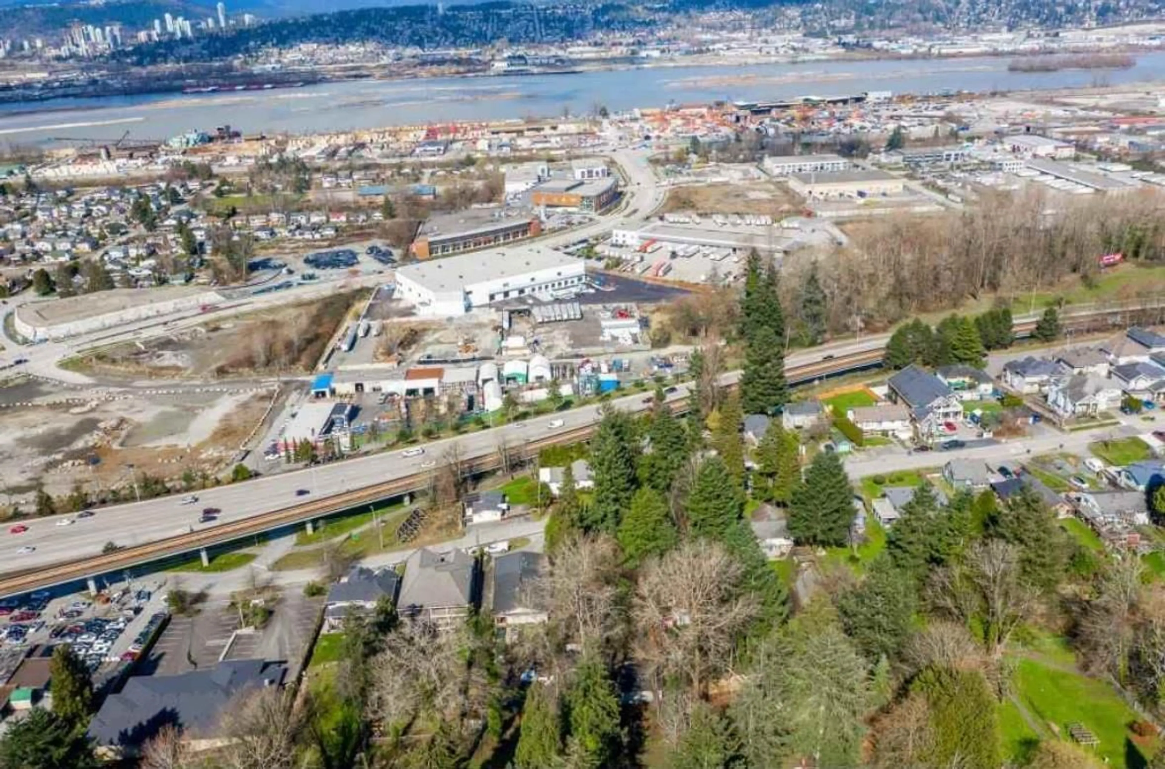 A pic from outside/outdoor area/front of a property/back of a property/a pic from drone, mountain view for 12956 112, Surrey British Columbia V3T2S5