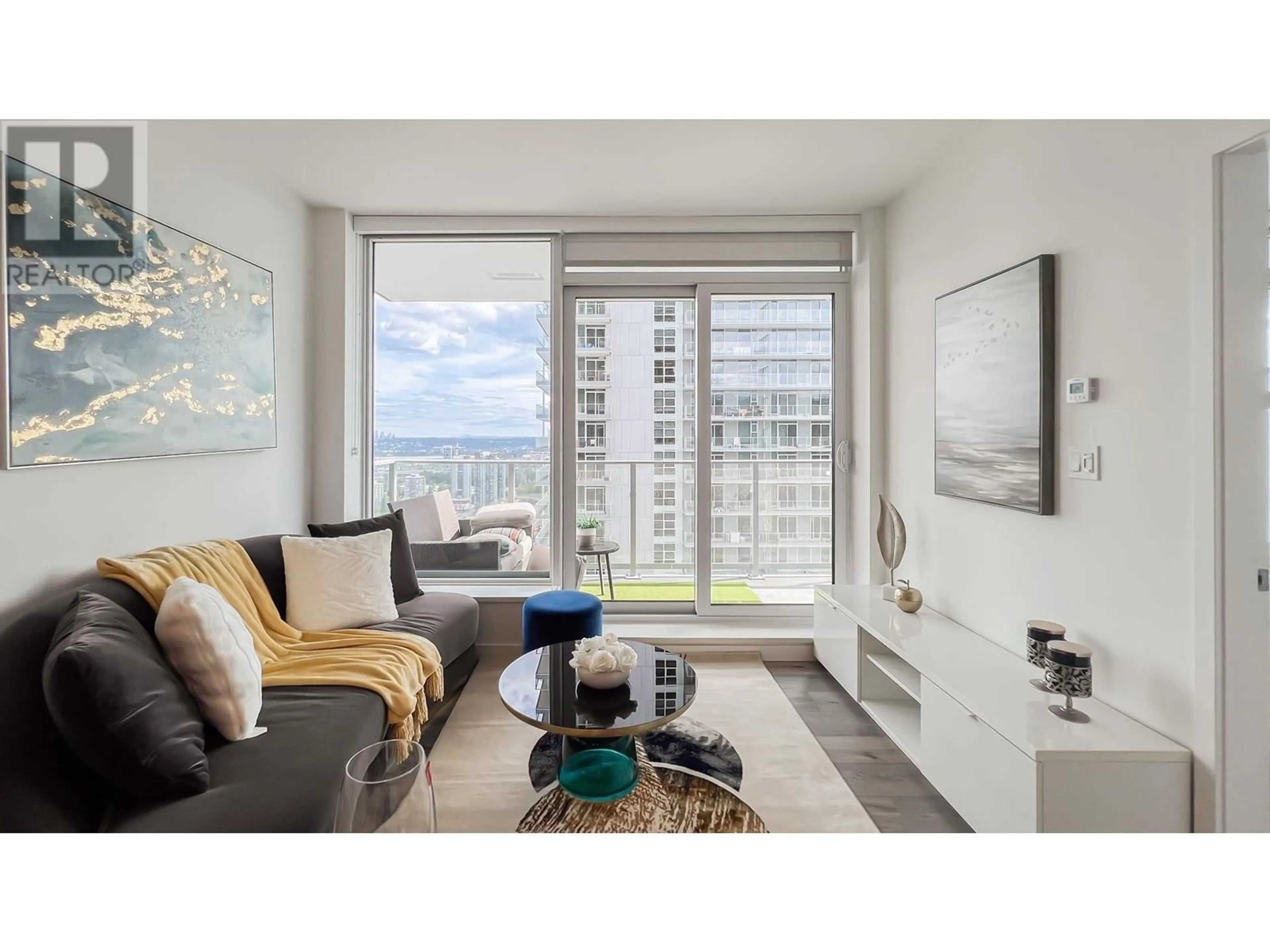 Living room with furniture, unknown for 3106 - 3809 EVERGREEN PLACE, Burnaby British Columbia V3J0M1