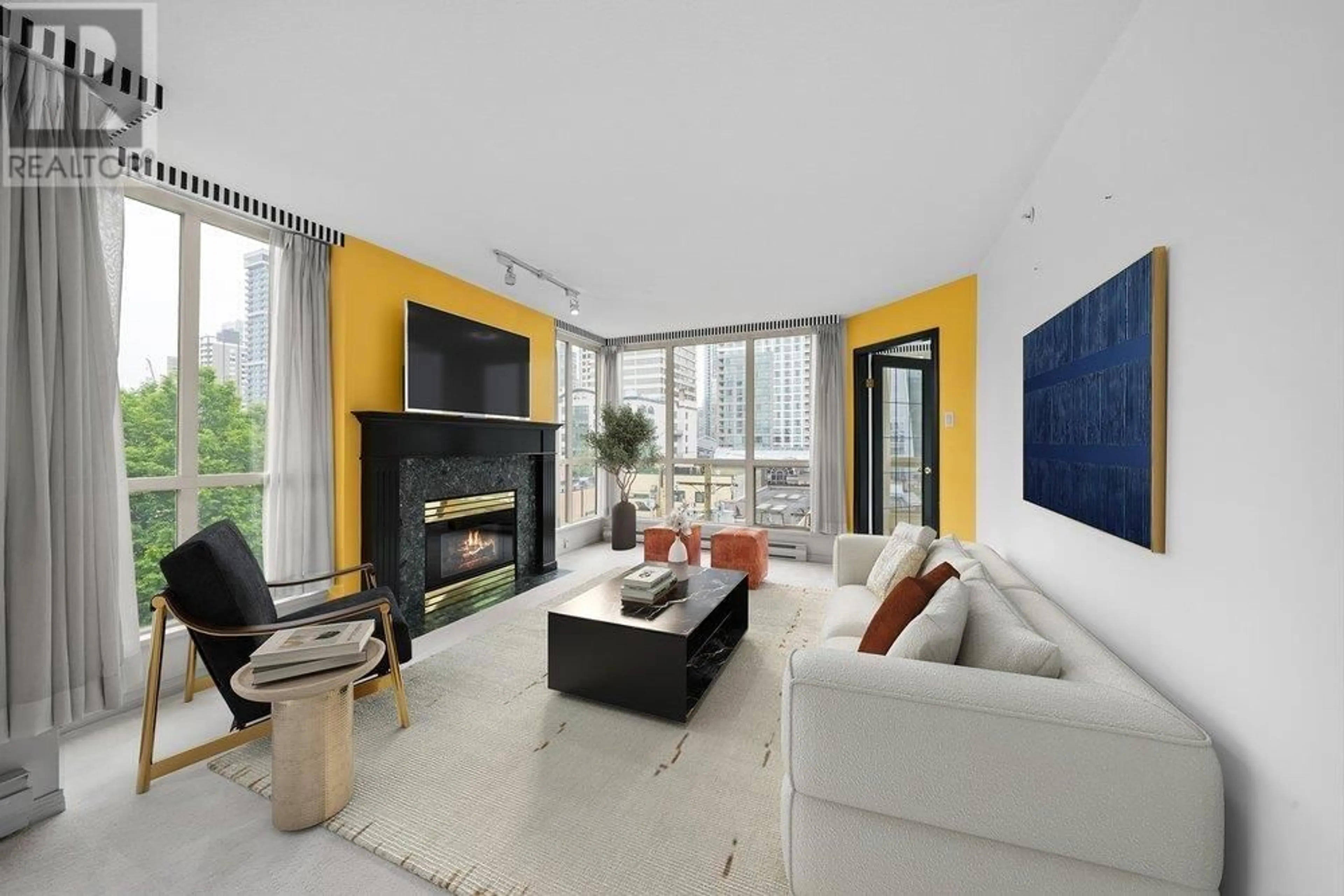 Living room with furniture, unknown for 503 - 1111 HARO STREET, Vancouver British Columbia V6E1E3