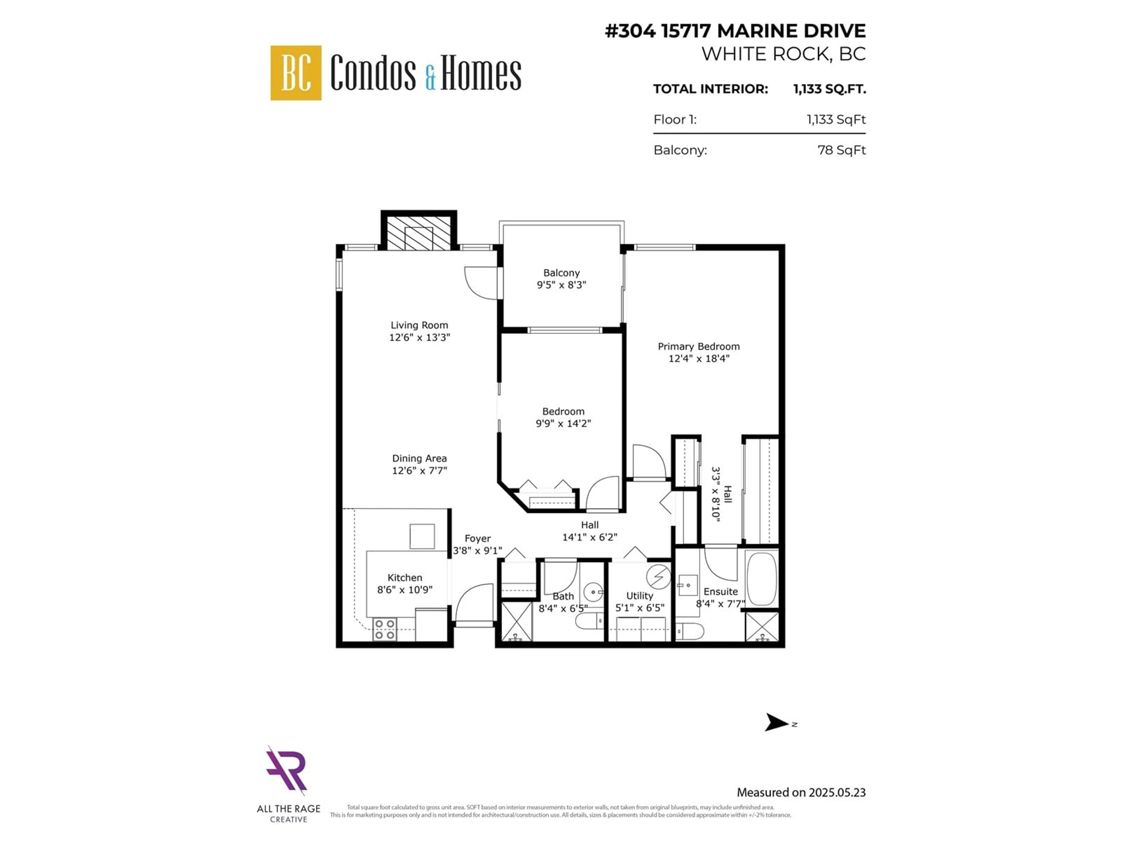 Floor plan for 304 - 15717 MARINE, White Rock British Columbia V4B1E4
