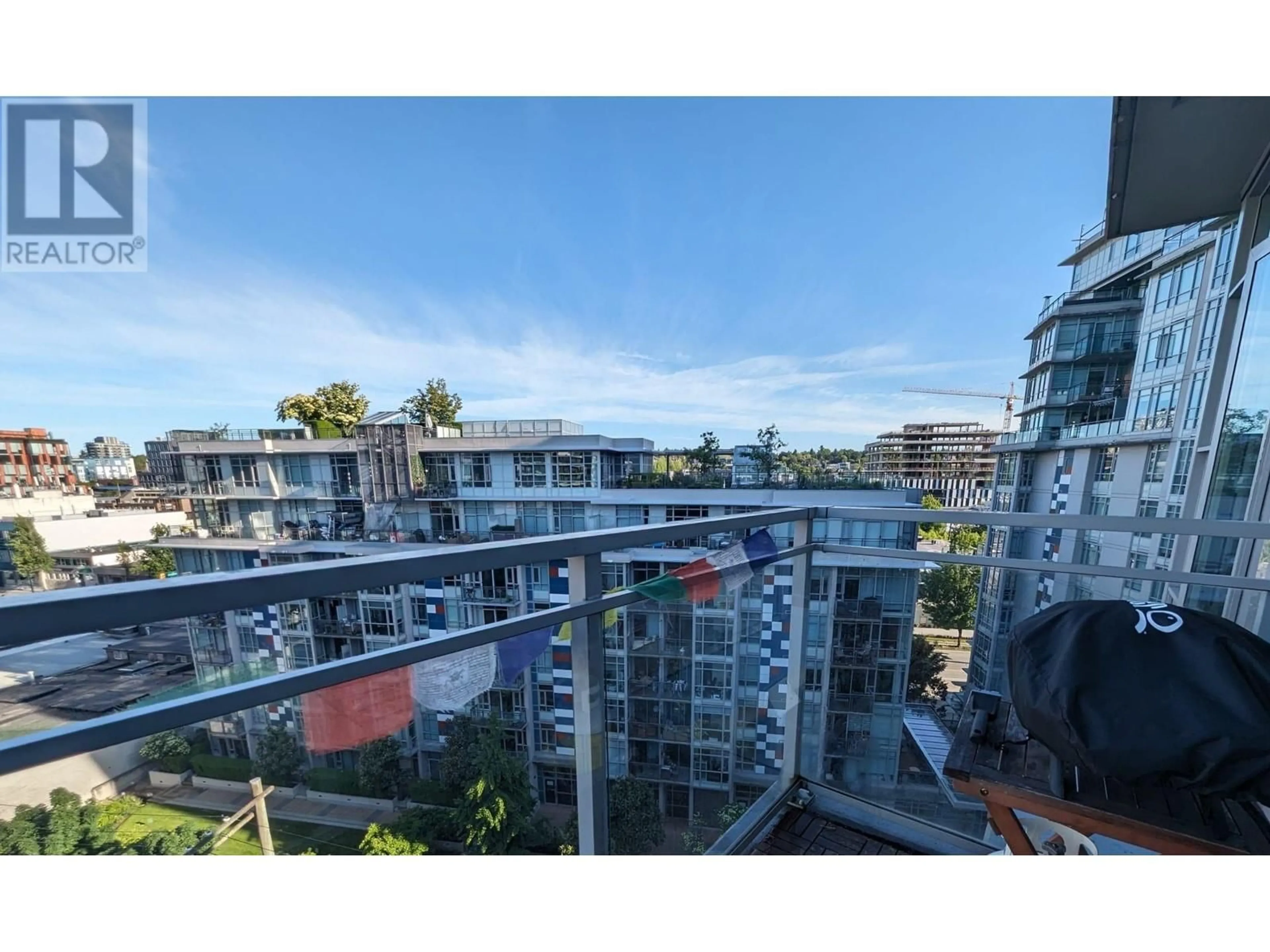 Balcony in the apartment, city buildings view from balcony for 1001 - 88 1ST AVENUE, Vancouver British Columbia V5Y0K2